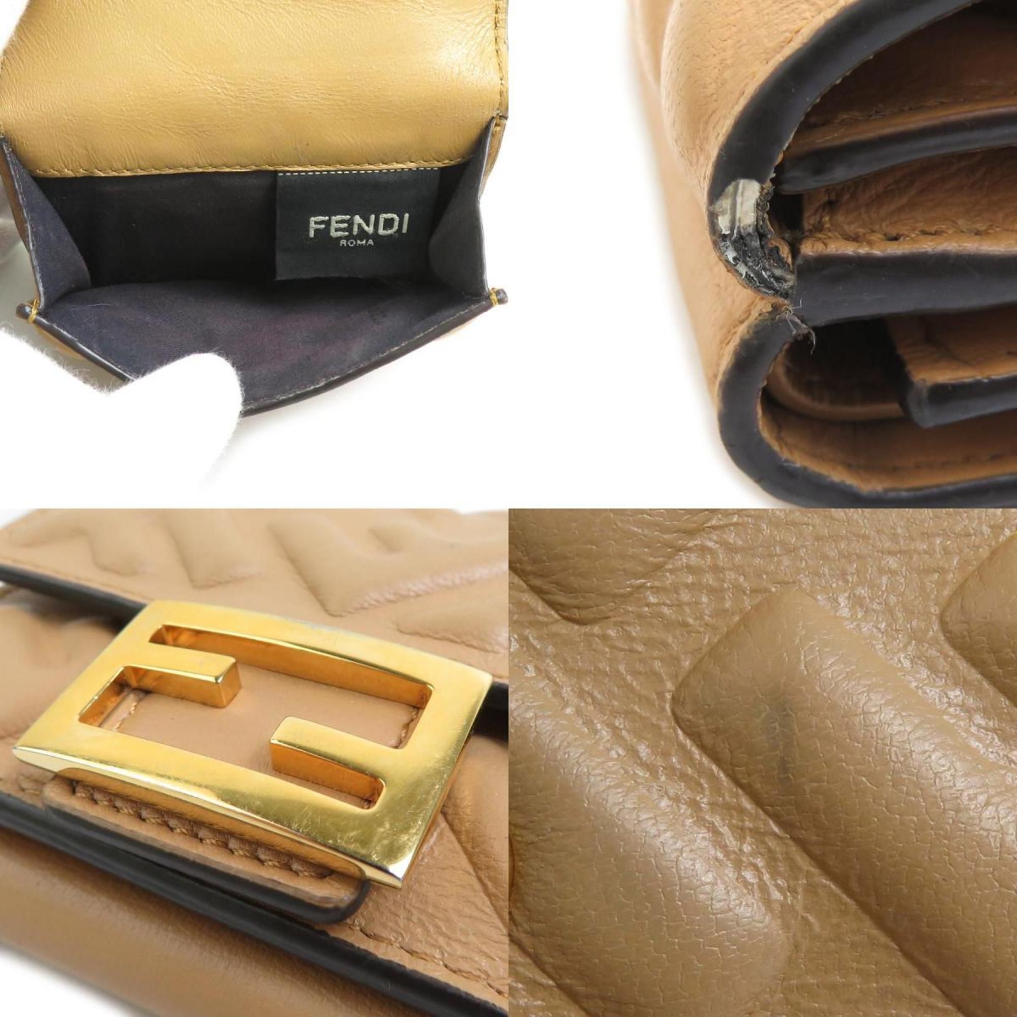Leather Wallet (Tri-Fold) (Pre-Owned) - Fendi - Modalova