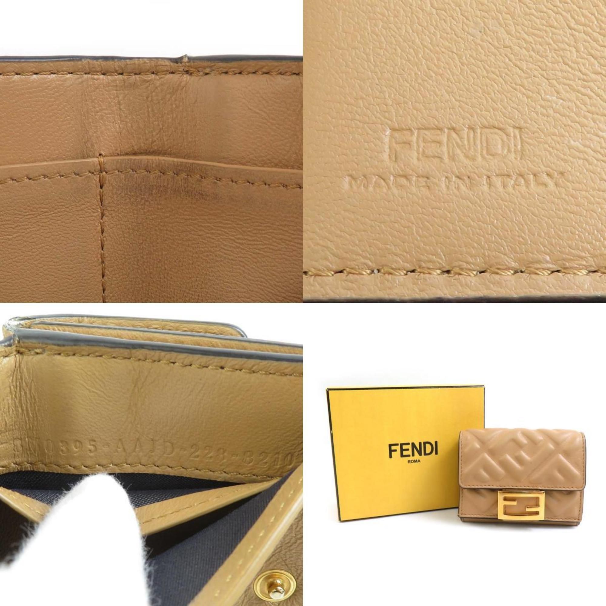 Leather Wallet (Tri-Fold) (Pre-Owned) - Fendi - Modalova