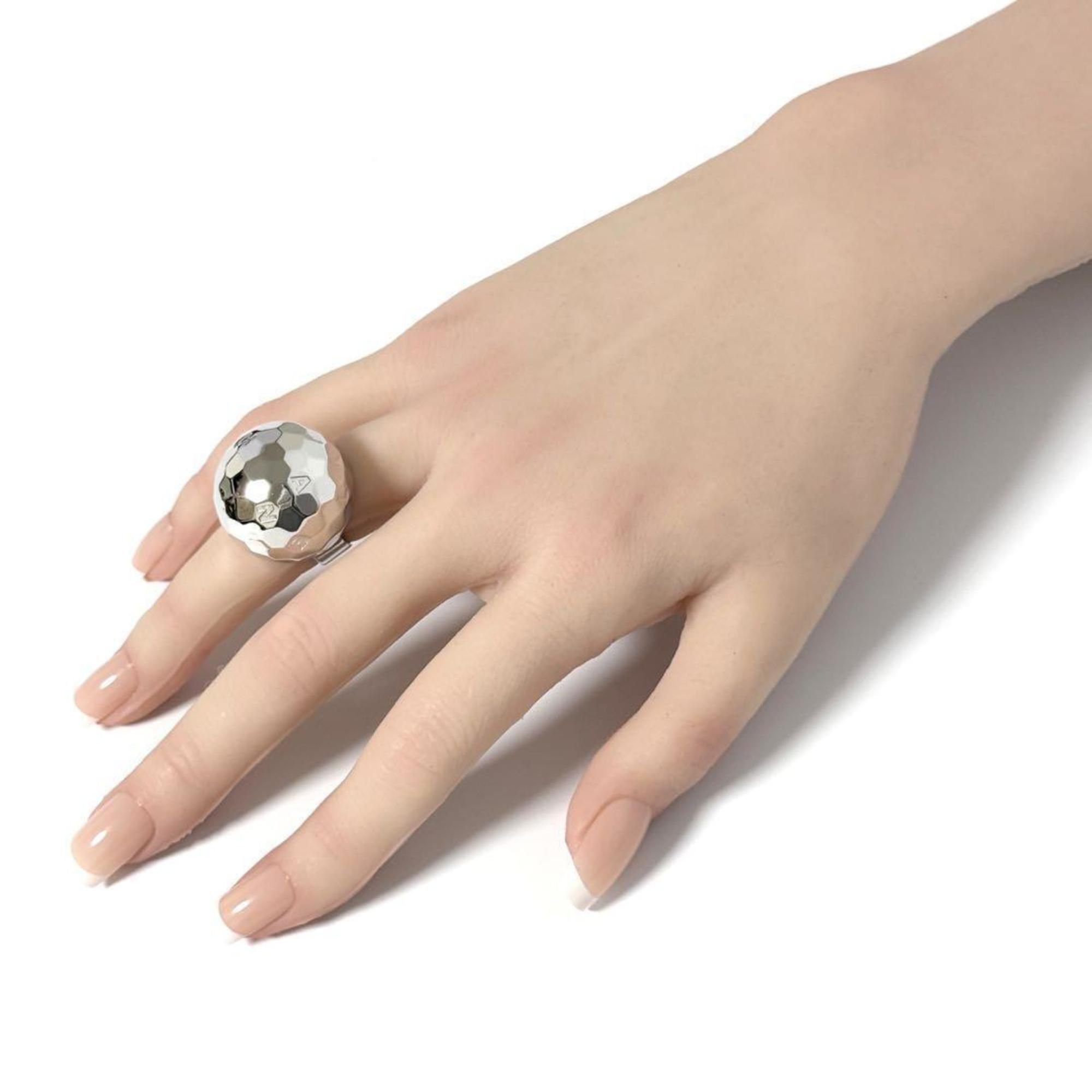 Chanel Silver Band Ring (Pre-Owned) - Chanel - Modalova