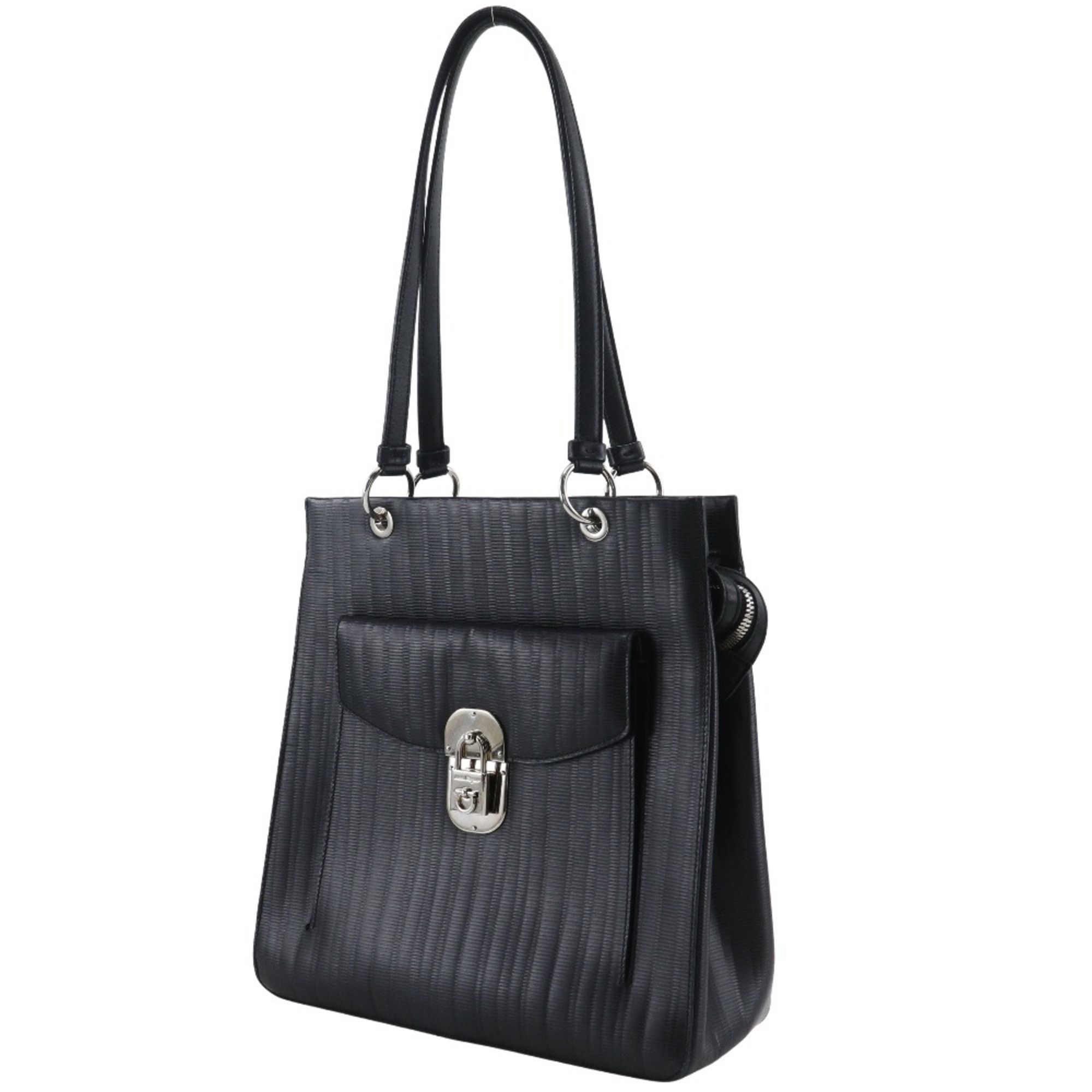 Gancini Leather Shoulder Bag (Pre-Owned) - Salvatore Ferragamo - Modalova