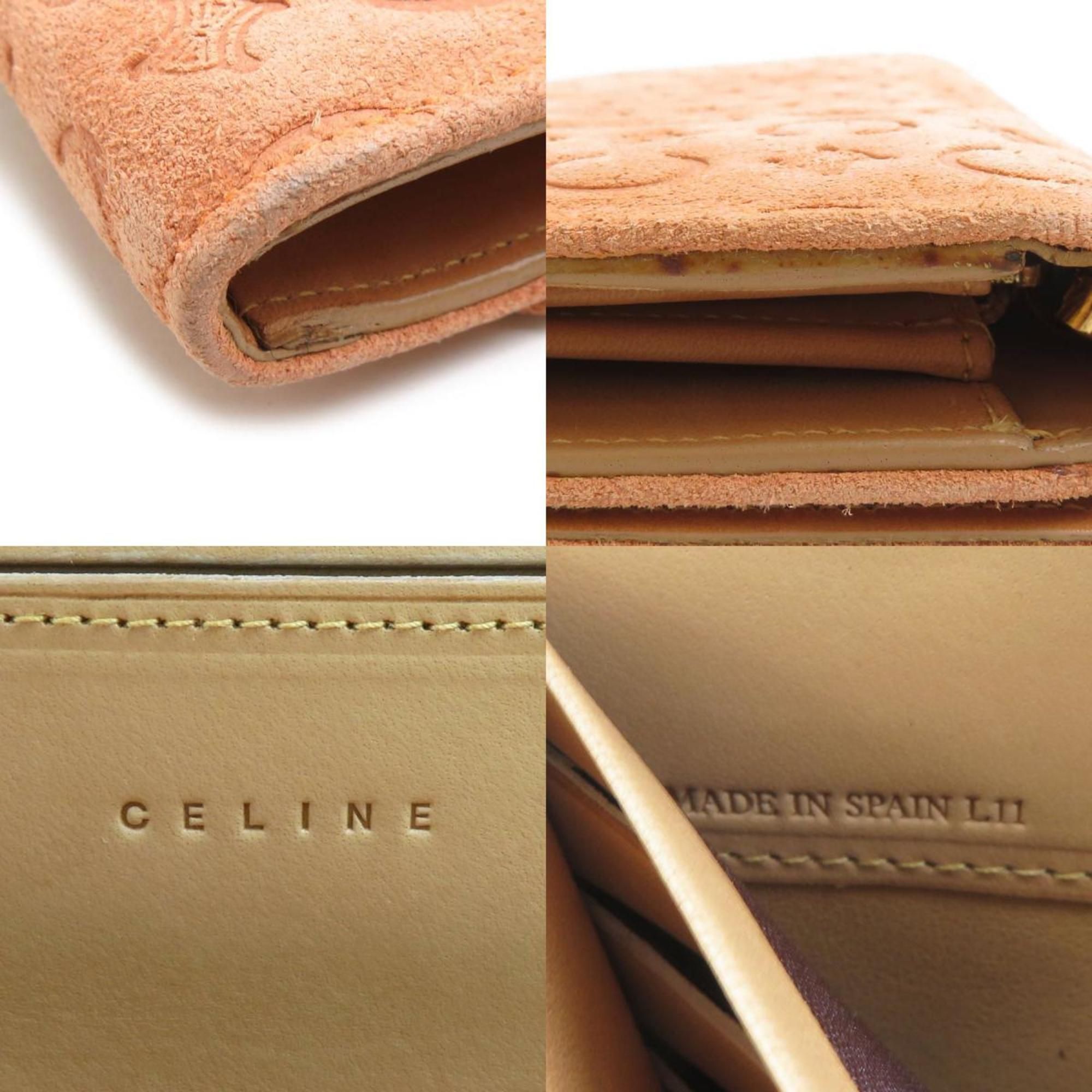 Suede Long Wallet (Bi-Fold) (Pre-Owned) - Celine - Modalova
