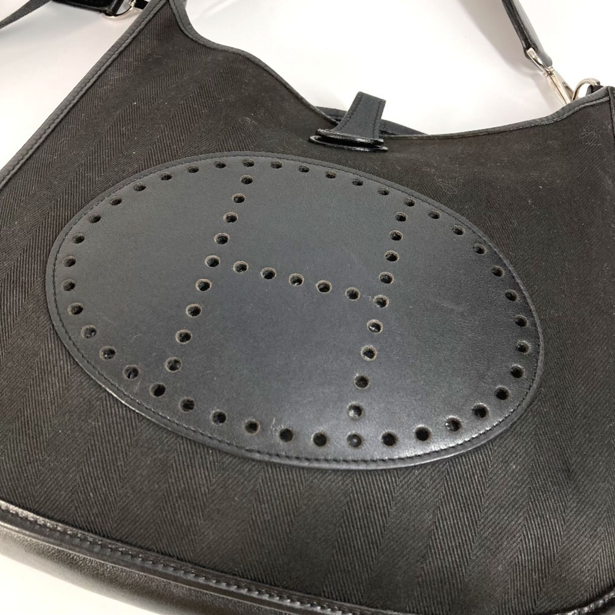 Leather Canvas Pochette Shoulder Bag (Pre-Owned) - Hermes - Modalova