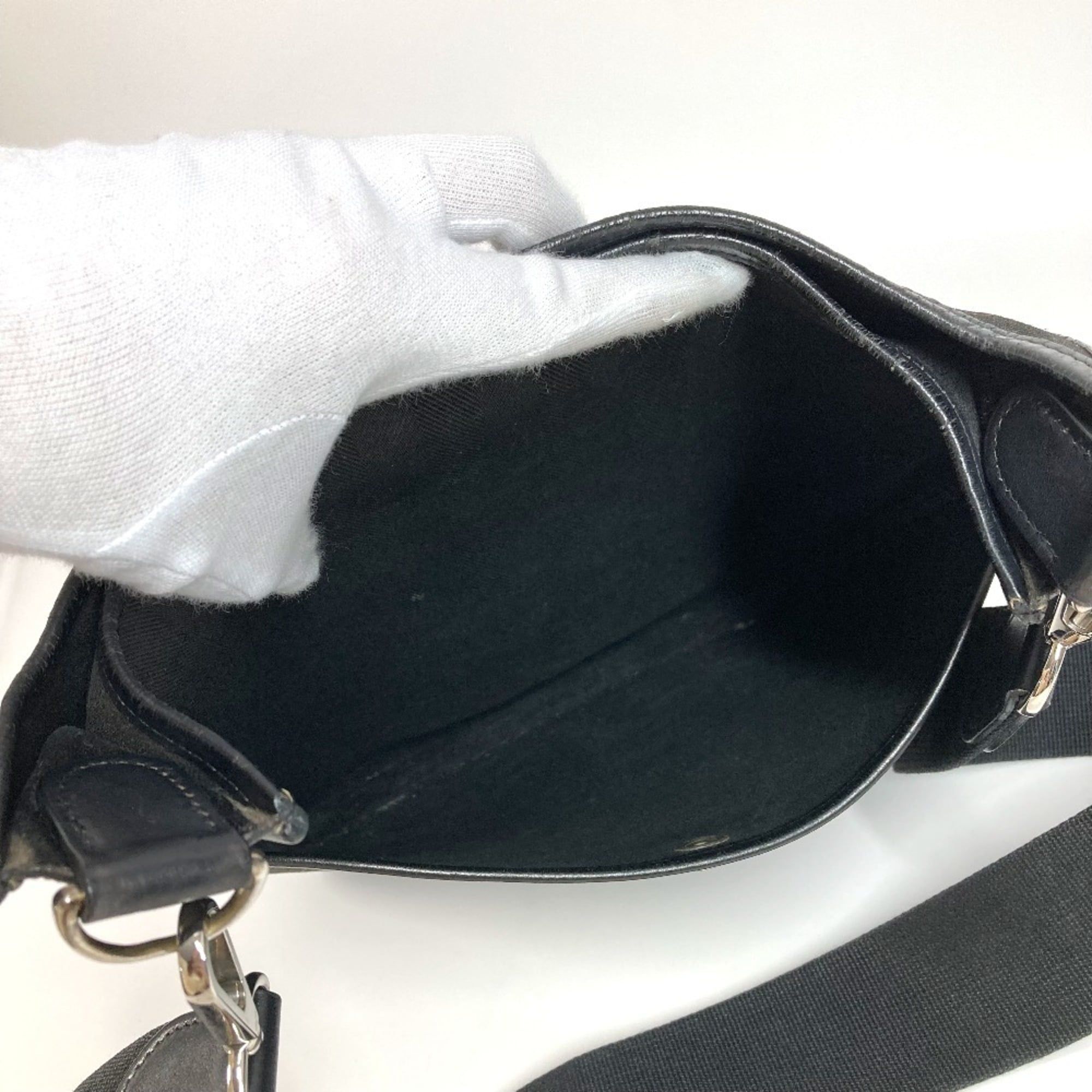 Leather Canvas Pochette Shoulder Bag (Pre-Owned) - Hermes - Modalova
