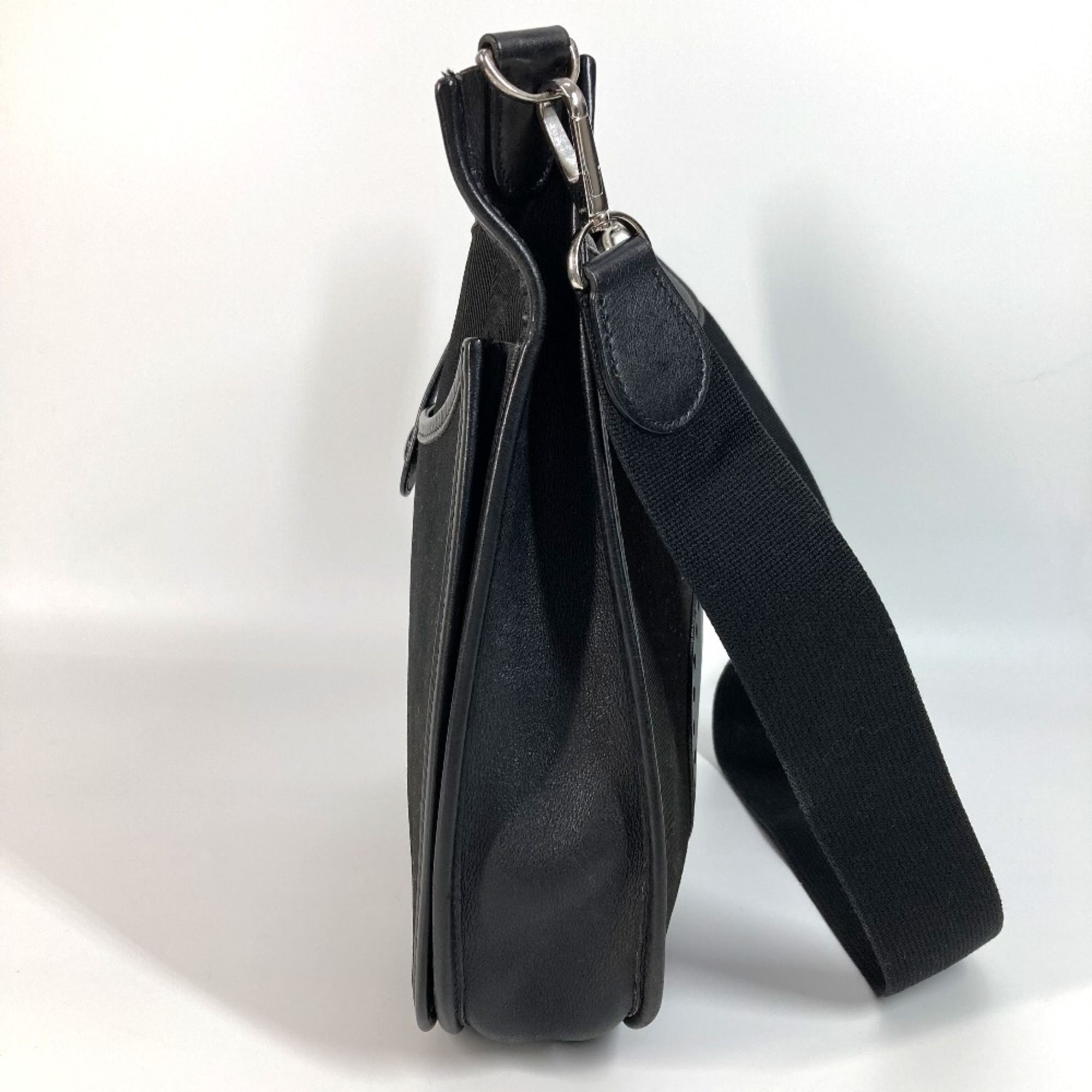 Leather Canvas Pochette Shoulder Bag (Pre-Owned) - Hermes - Modalova