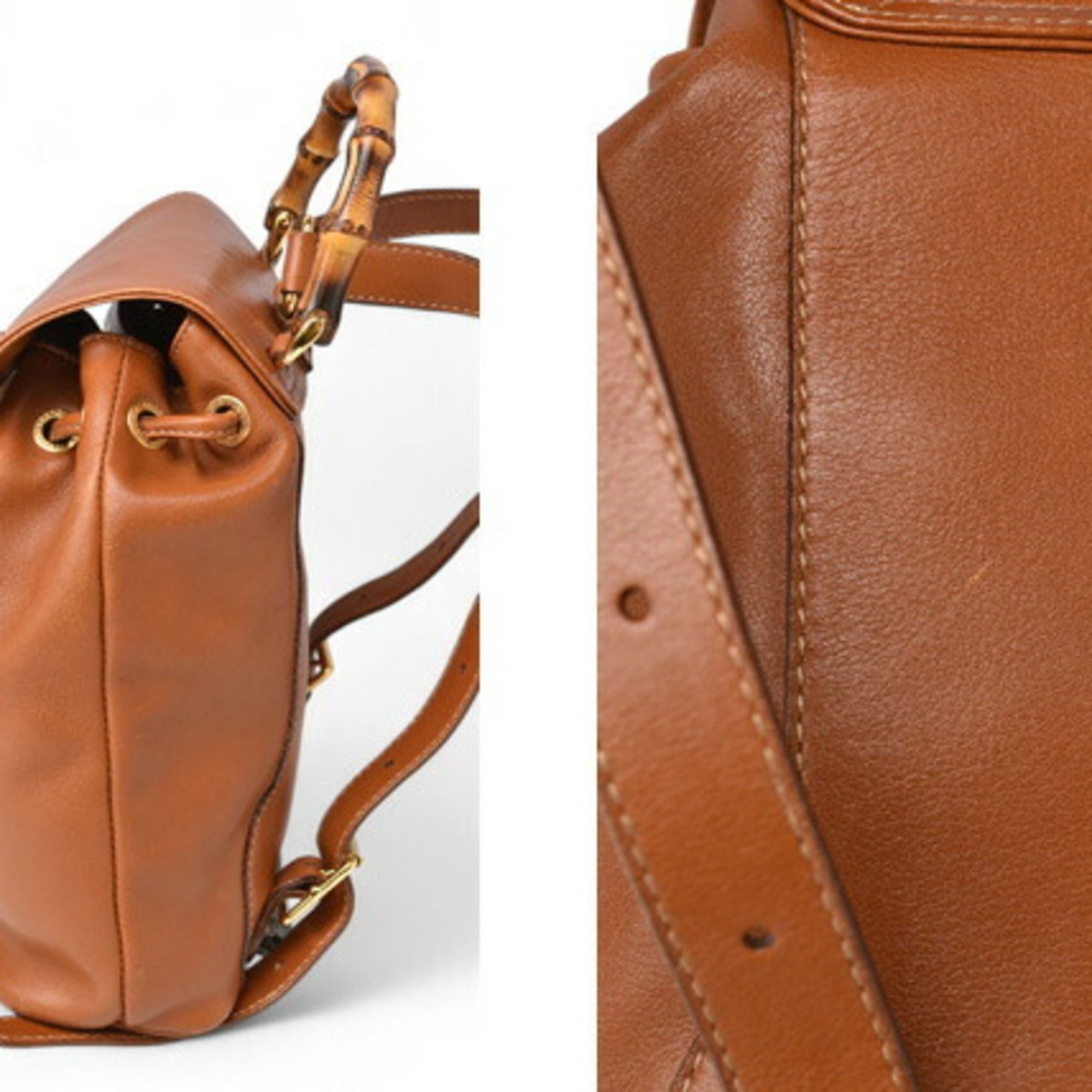 Leather Backpack (Pre-Owned) - Gucci - Modalova