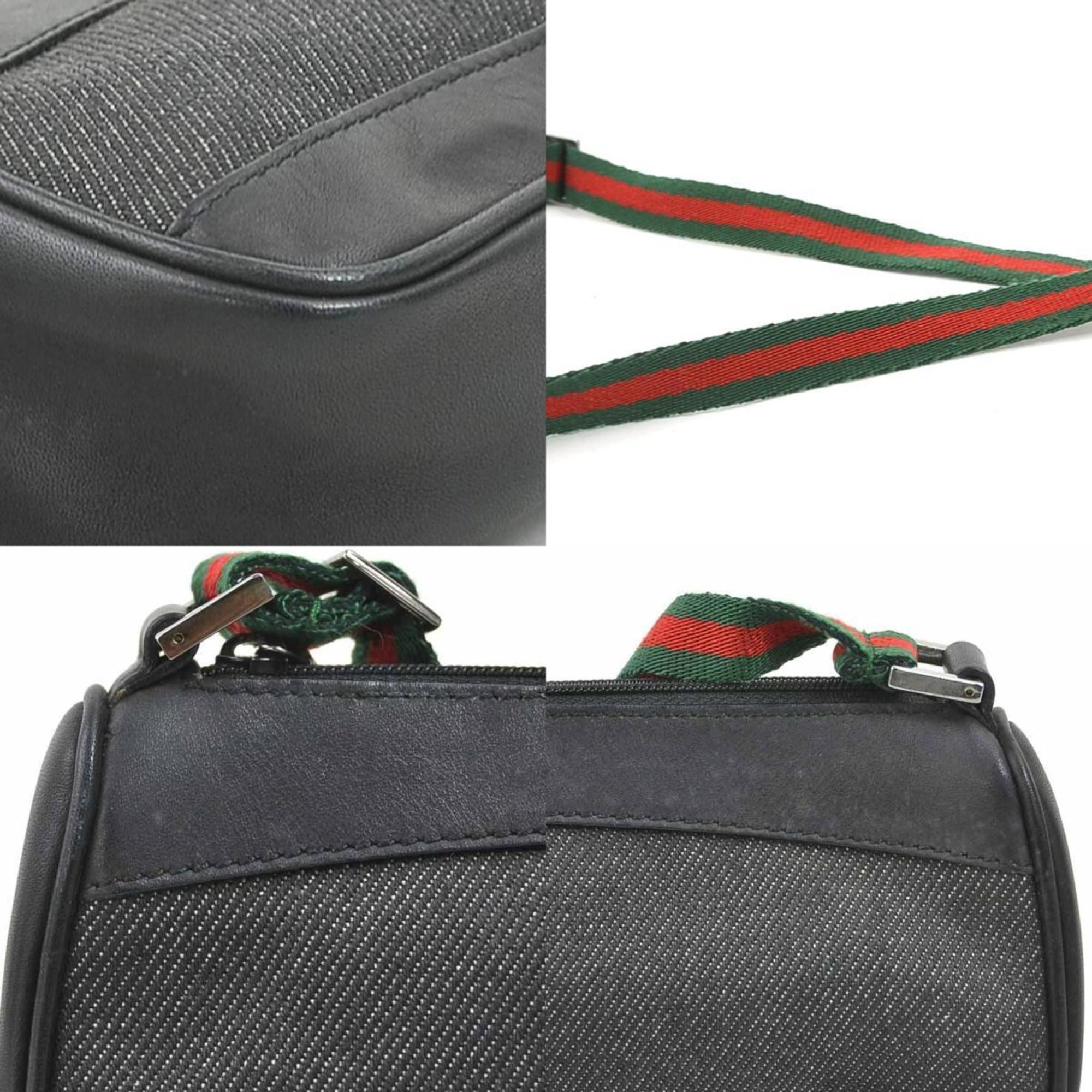 Leather Canvas Handbag (Pre-Owned) - Gucci - Modalova