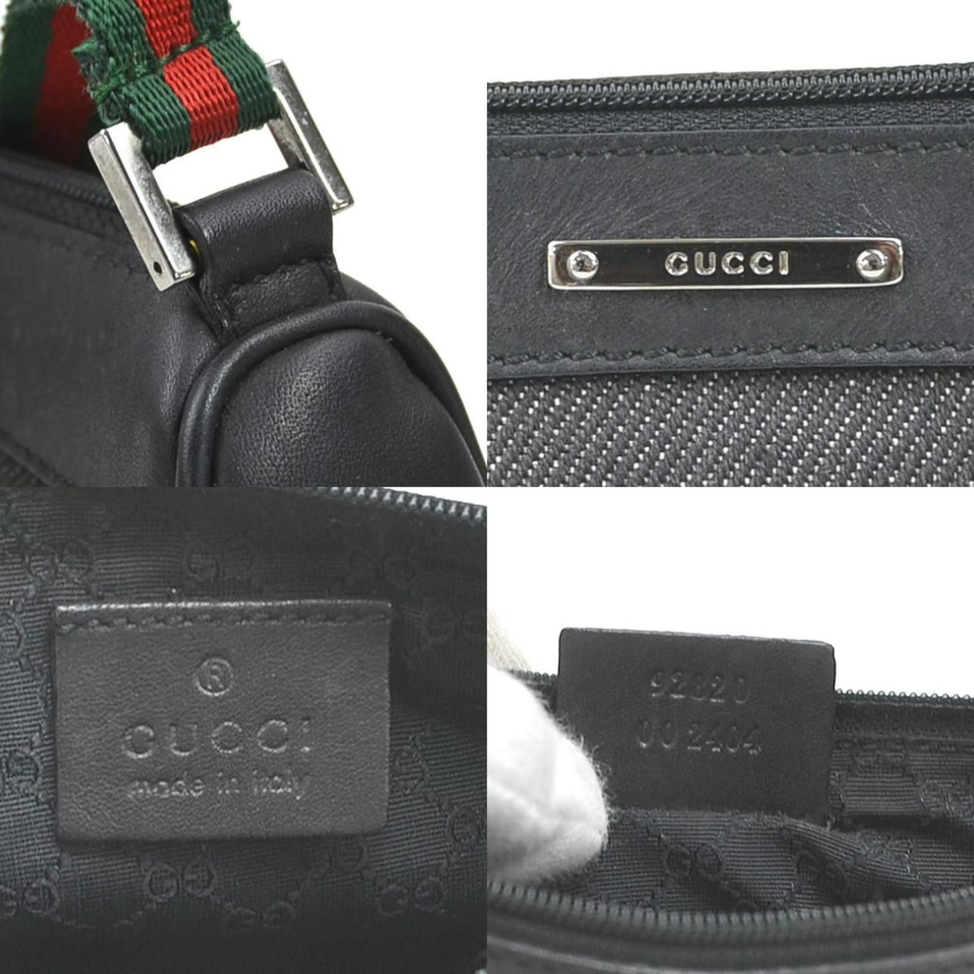 Leather Canvas Handbag (Pre-Owned) - Gucci - Modalova
