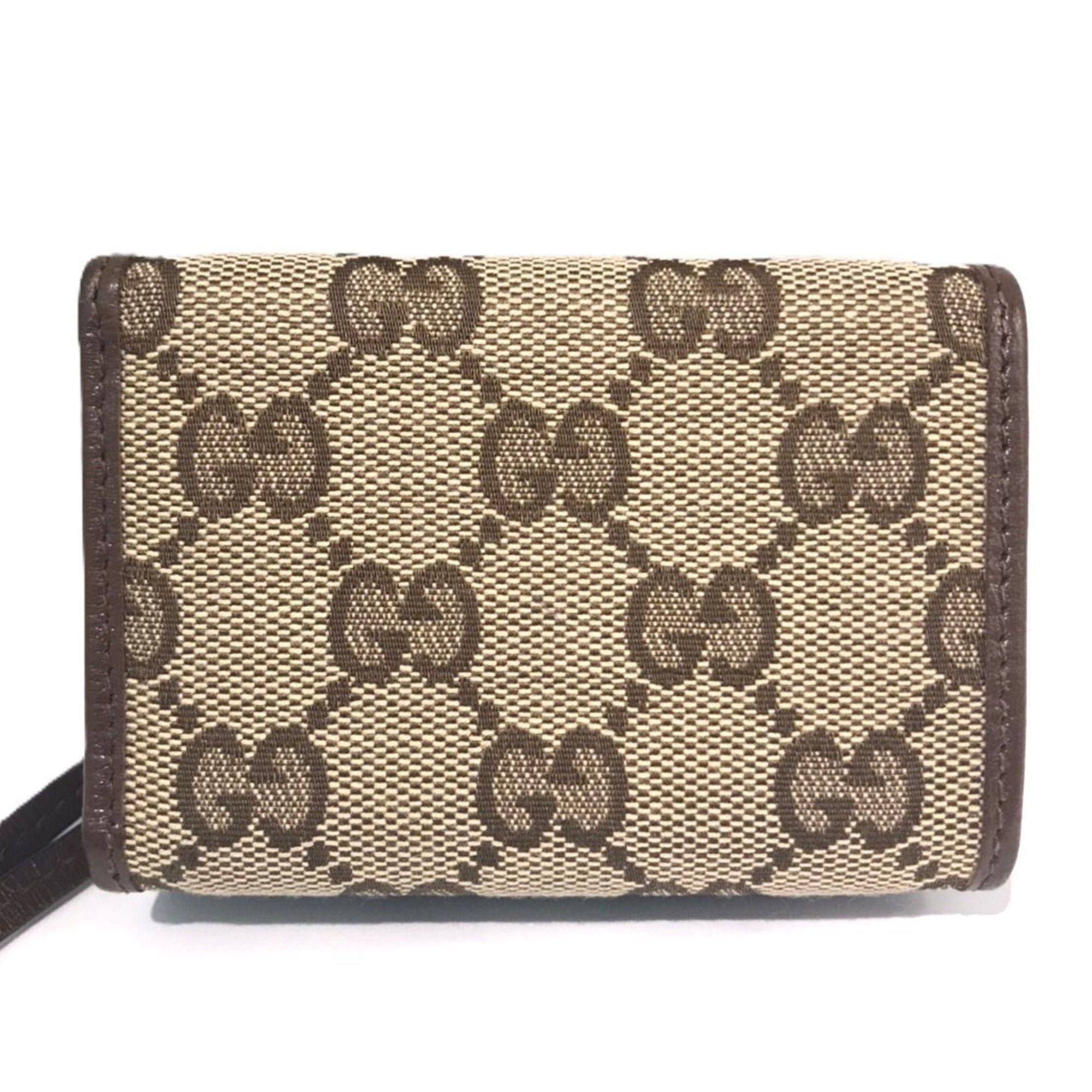 Canvas Leather Wallet (Tri-Fold) (Pre-Owned) - Gucci - Modalova