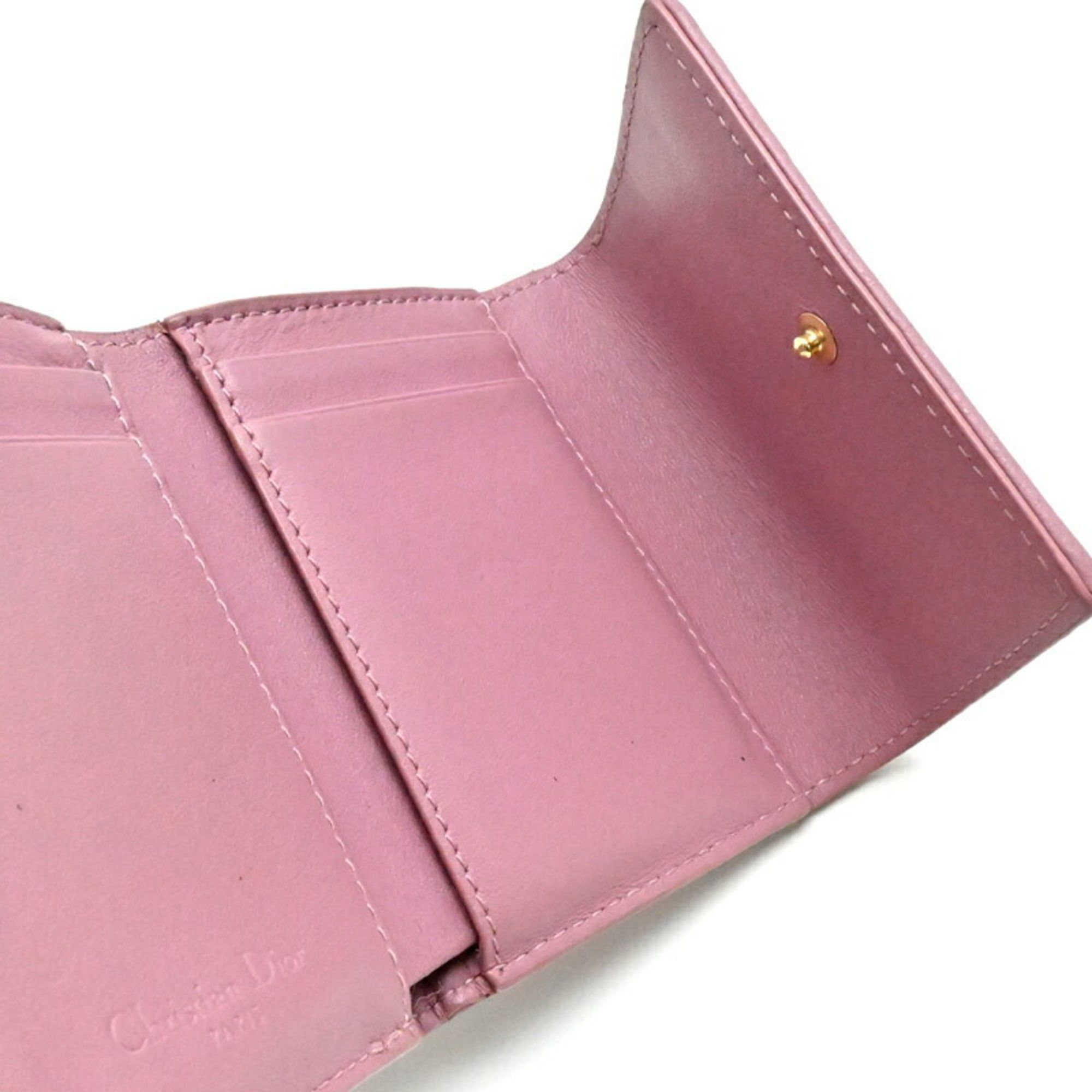 Leather Wallet (Tri-Fold) (Pre-Owned) - Christian Dior - Modalova