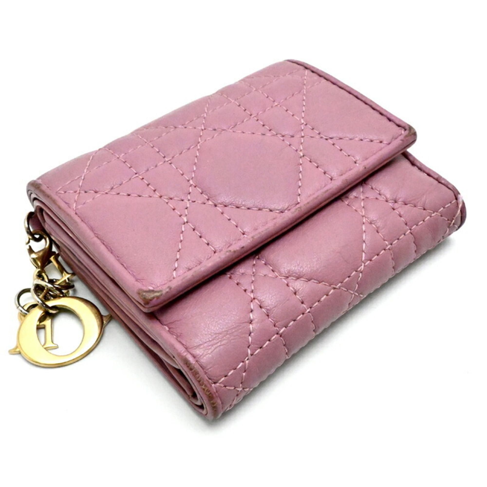 Leather Wallet (Tri-Fold) (Pre-Owned) - Christian Dior - Modalova