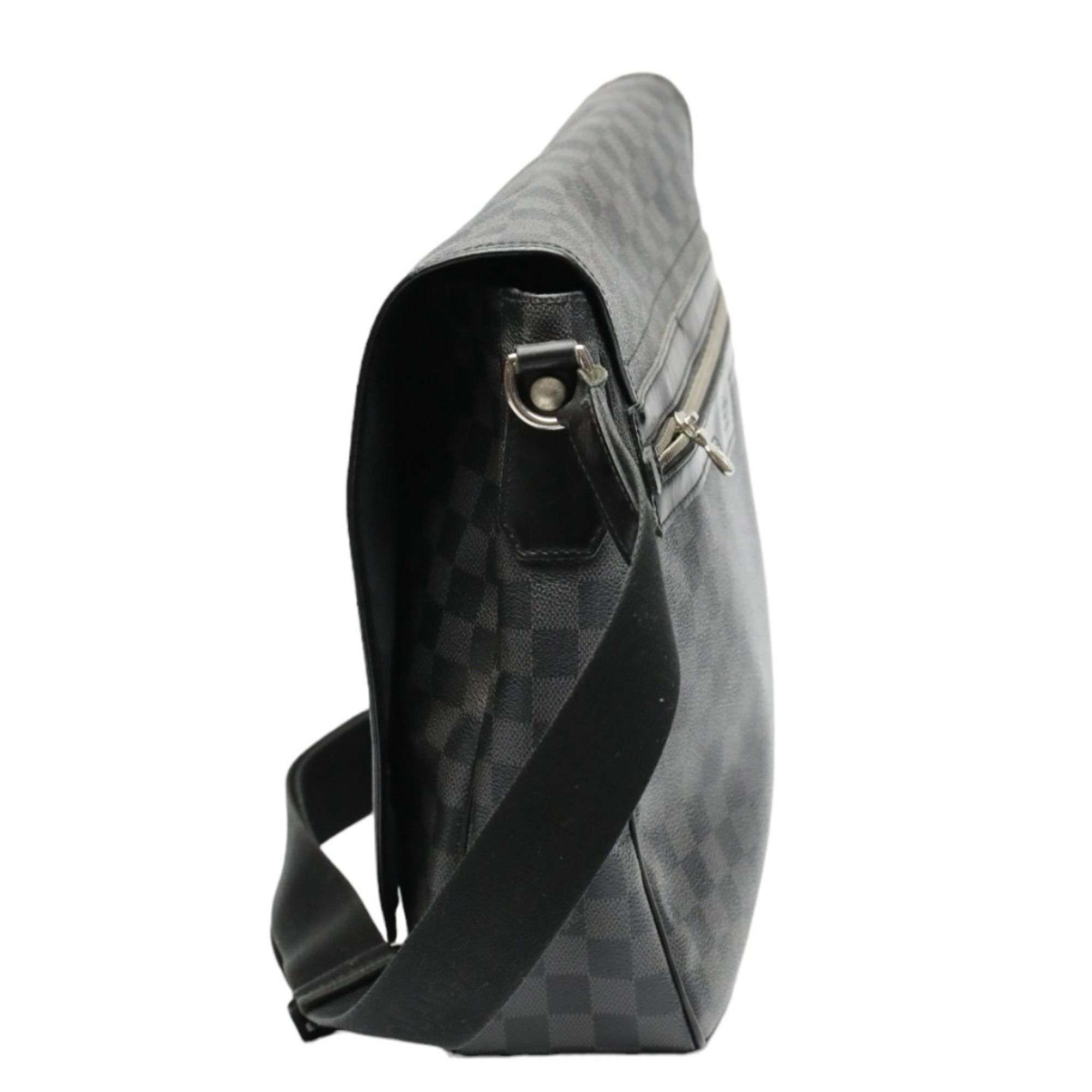Damier Graphite Leather Shoulder Bag (Pre-Owned) - Louis Vuitton - Modalova