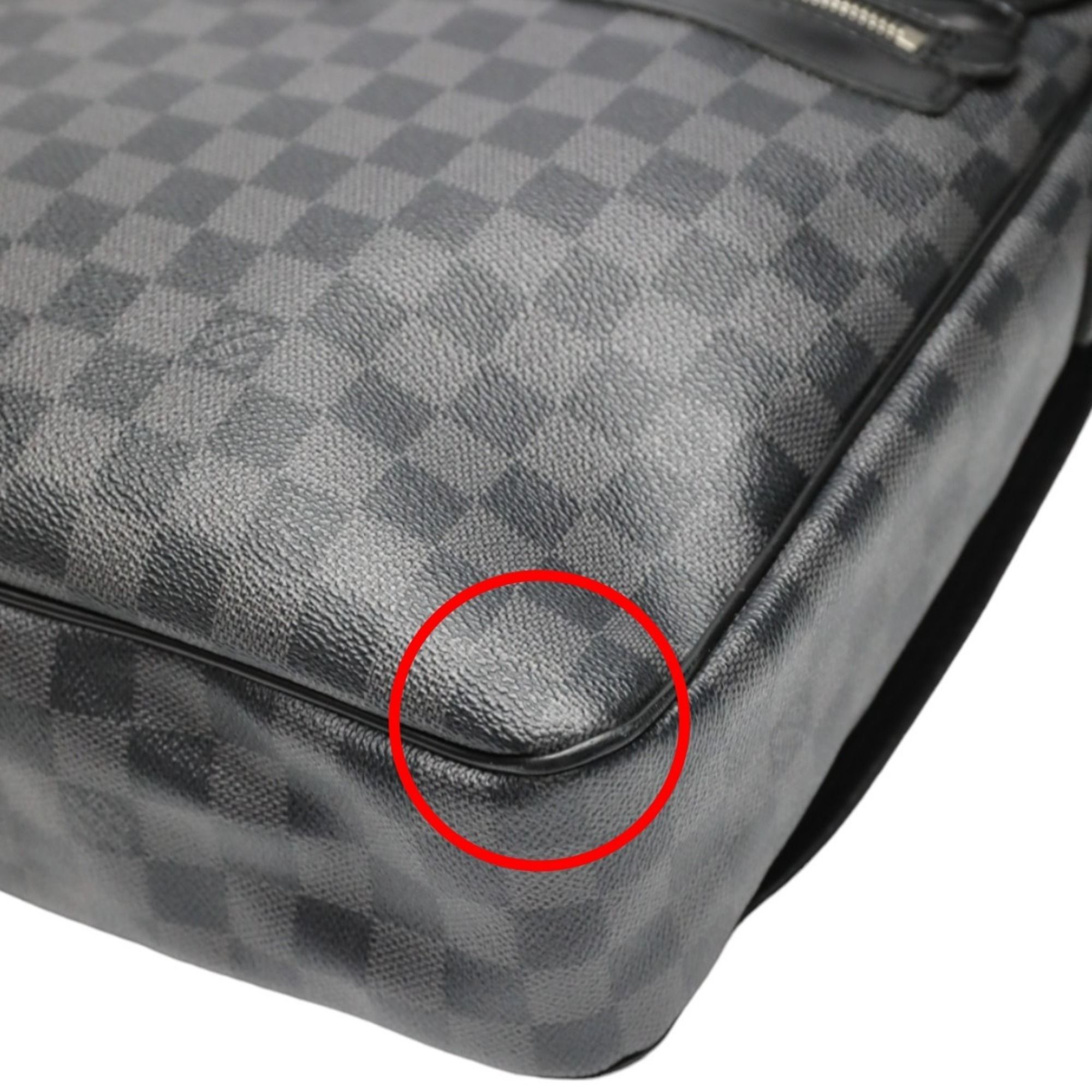 Damier Graphite Leather Shoulder Bag (Pre-Owned) - Louis Vuitton - Modalova