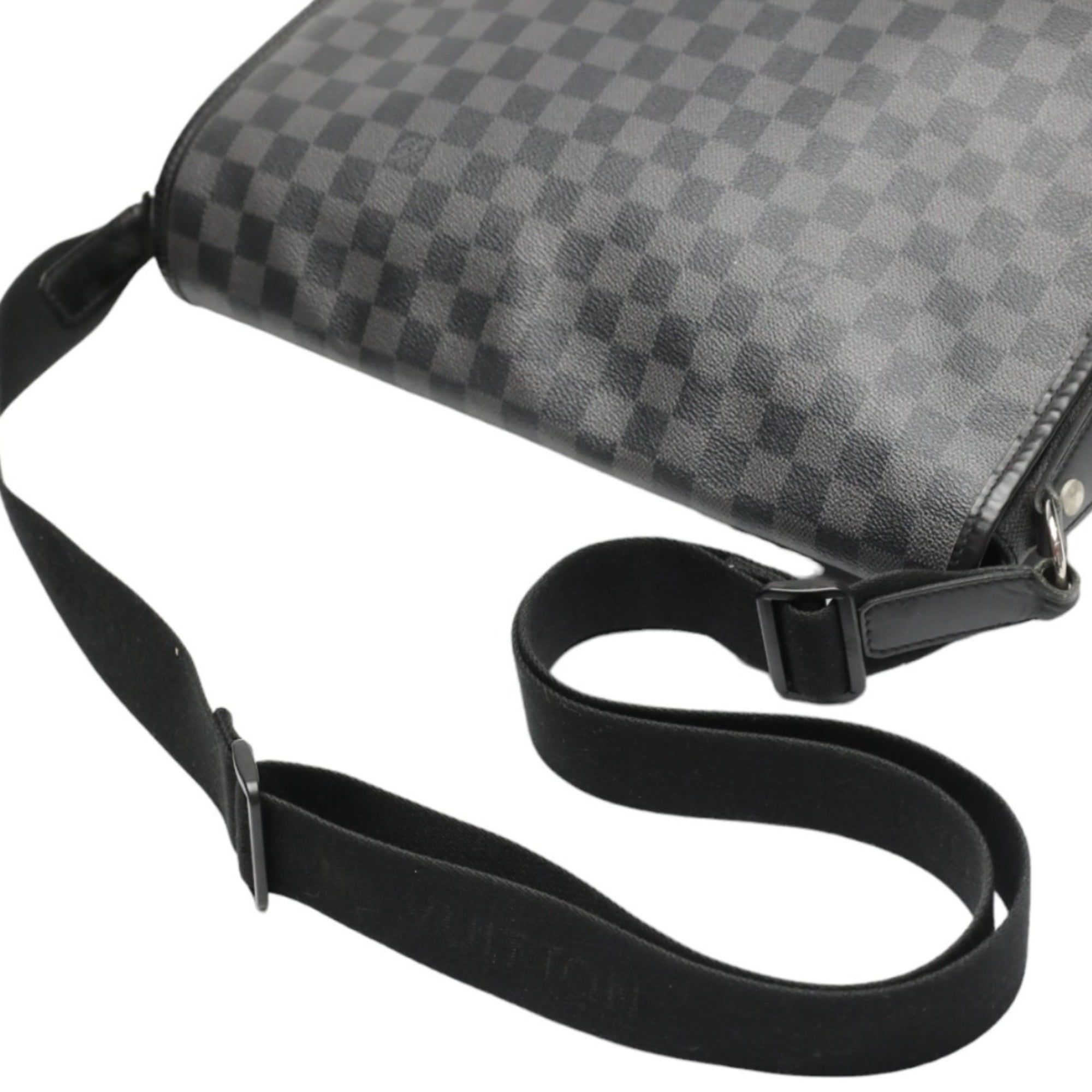 Damier Graphite Leather Shoulder Bag (Pre-Owned) - Louis Vuitton - Modalova