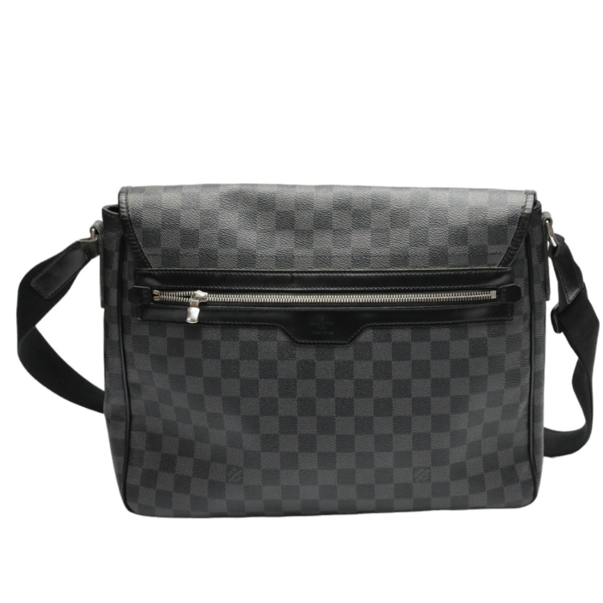 Damier Graphite Leather Shoulder Bag (Pre-Owned) - Louis Vuitton - Modalova