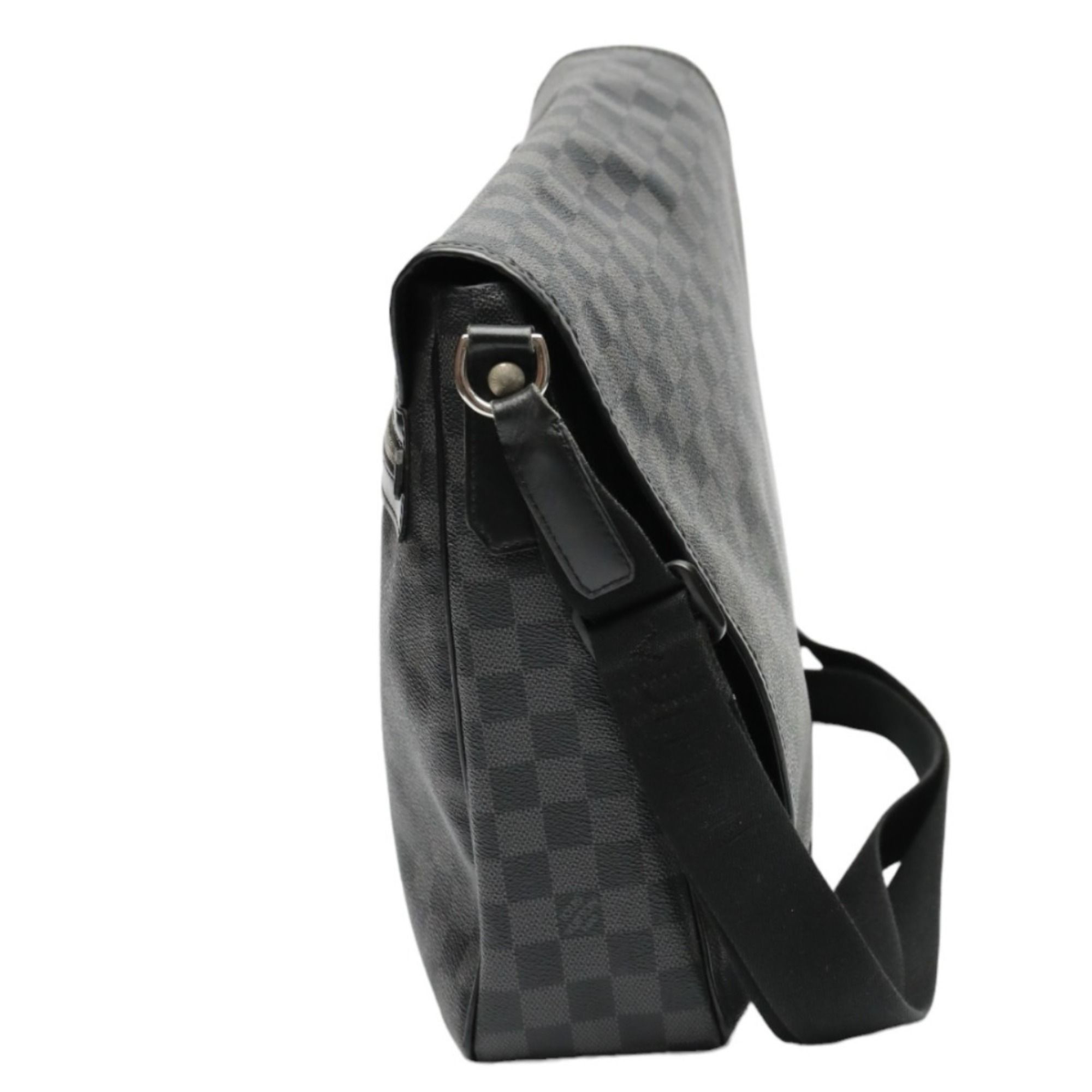 Damier Graphite Leather Shoulder Bag (Pre-Owned) - Louis Vuitton - Modalova