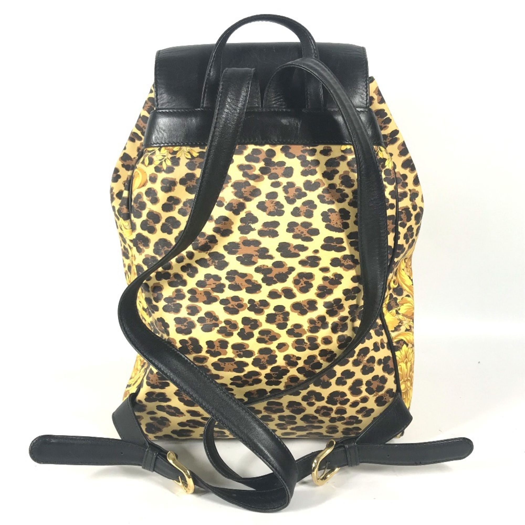 Leather Pvc Backpack (Pre-Owned) - Versace - Modalova