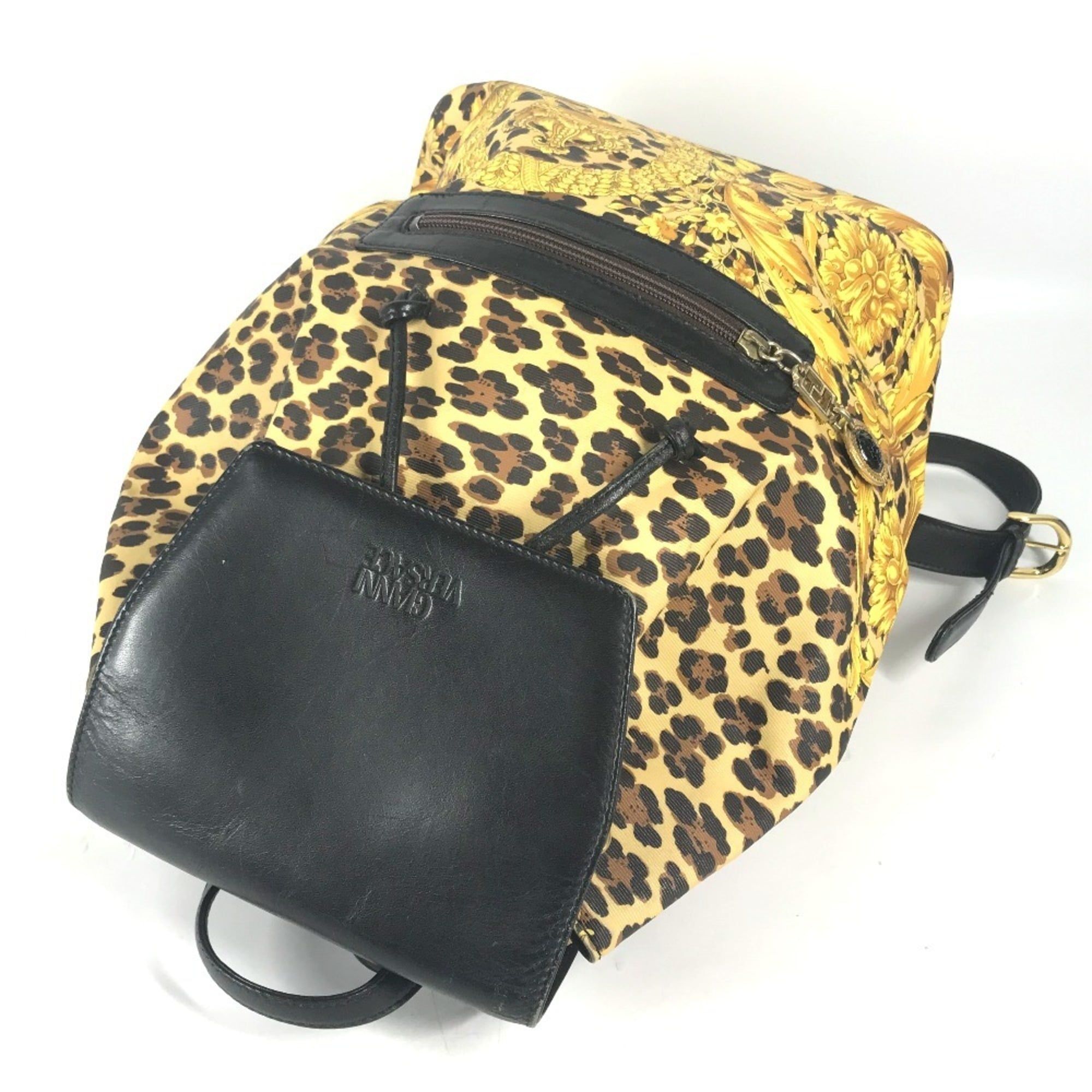 Leather Pvc Backpack (Pre-Owned) - Versace - Modalova
