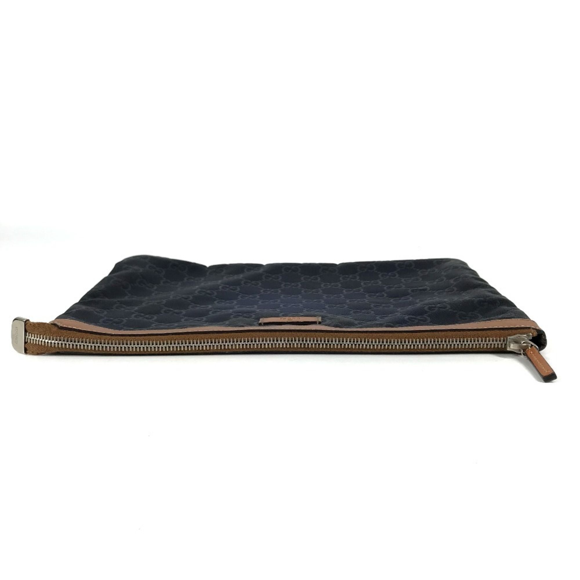 Leather Nylon Clutch Bag (Pre-Owned) - Gucci - Modalova