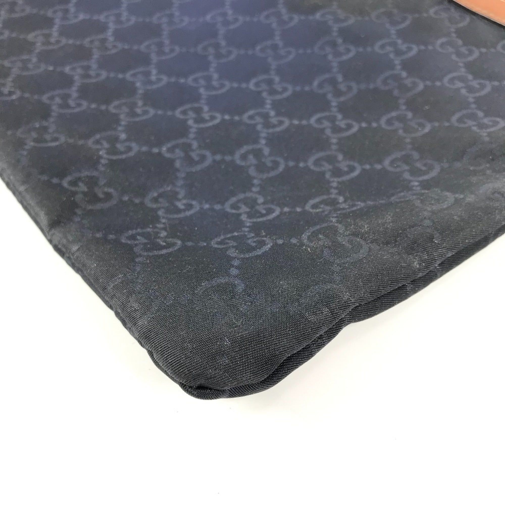 Leather Nylon Clutch Bag (Pre-Owned) - Gucci - Modalova