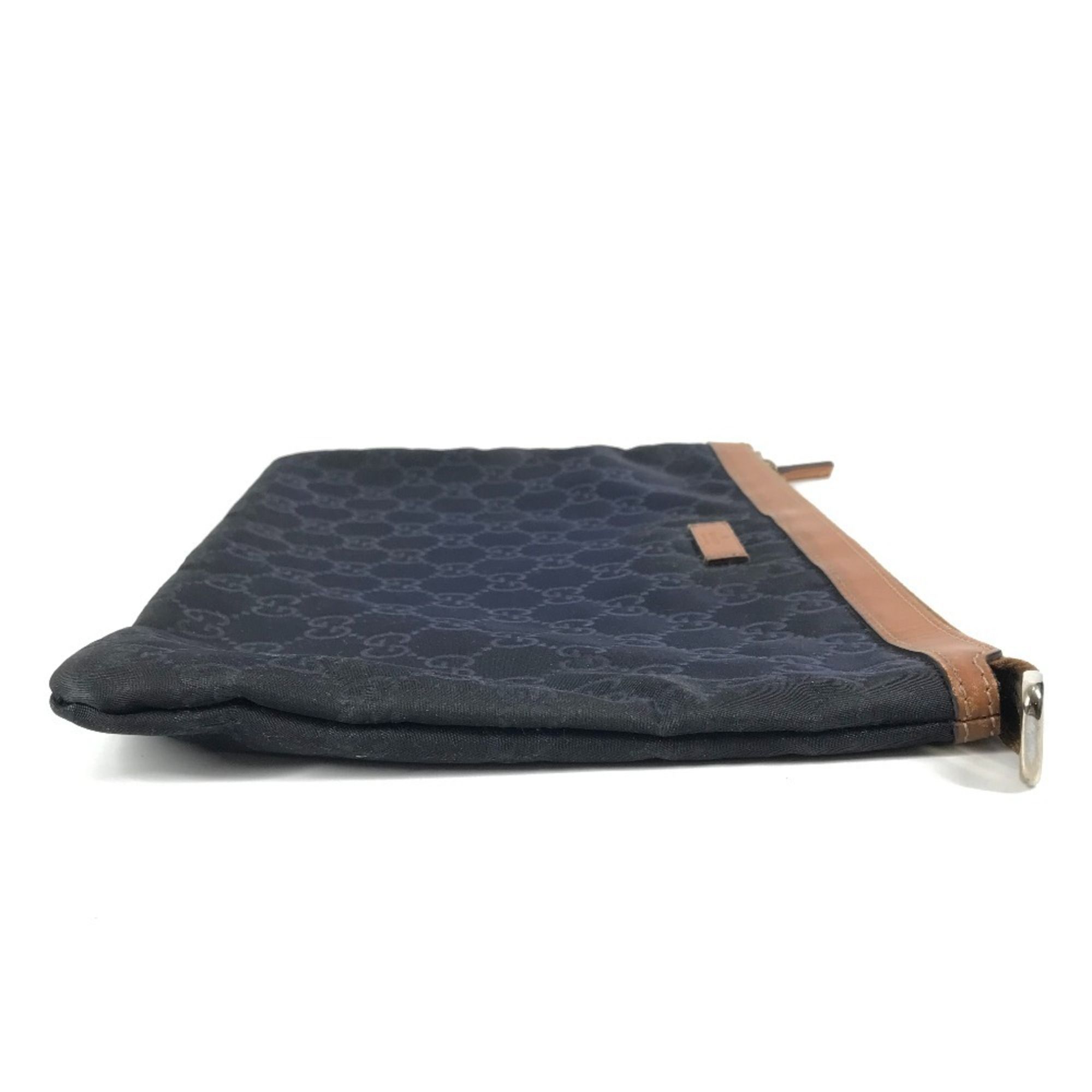 Leather Nylon Clutch Bag (Pre-Owned) - Gucci - Modalova