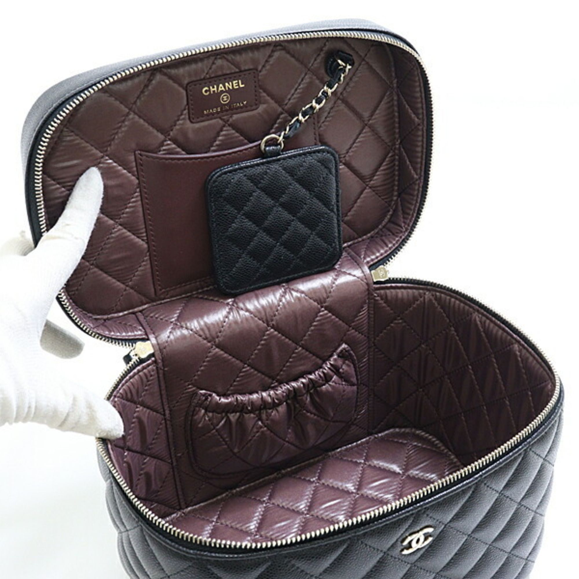 Grained Calfskin Handbag Vanity Bag (Pre-Owned) - Chanel - Modalova