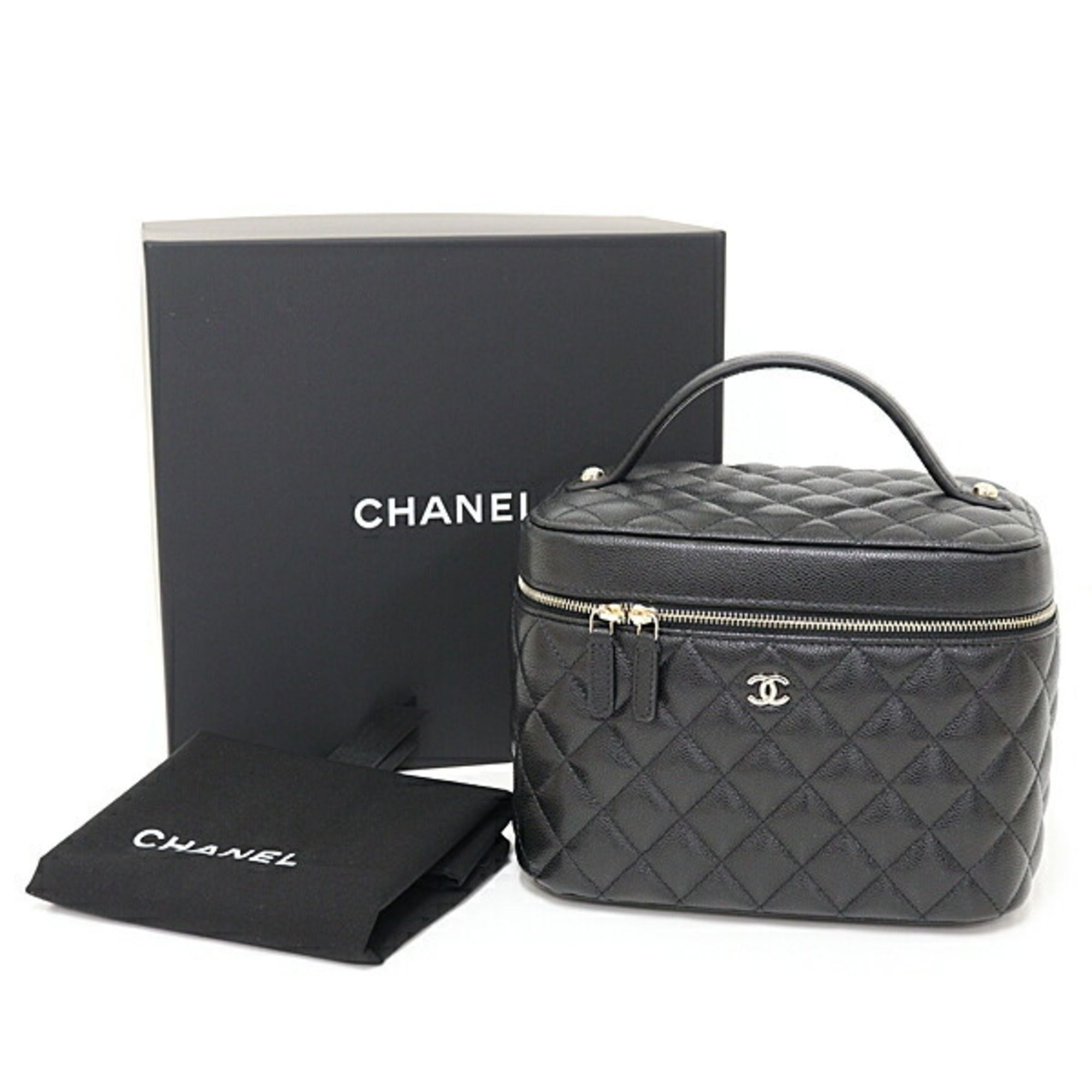 Grained Calfskin Handbag Vanity Bag (Pre-Owned) - Chanel - Modalova