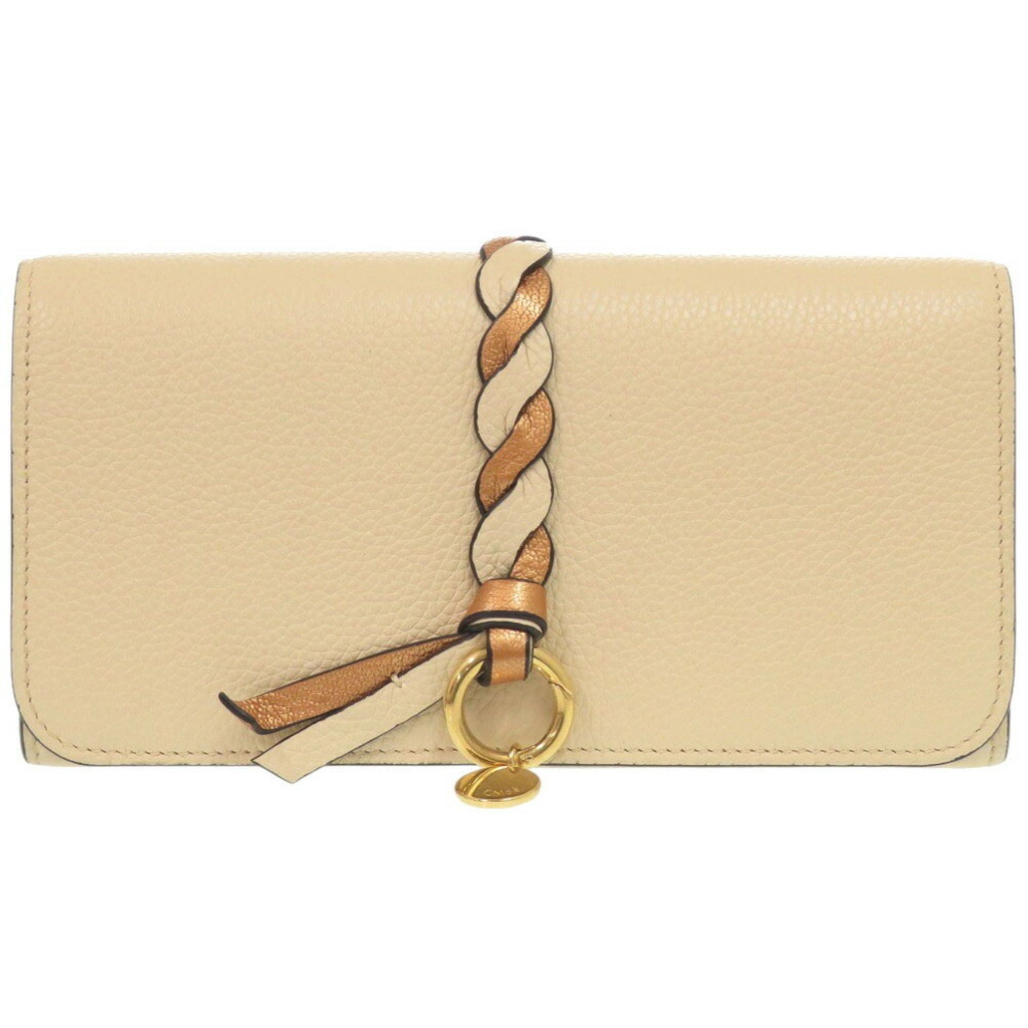 Leather Long Wallet (Bi-Fold) (Pre-Owned) - Chloé - Modalova
