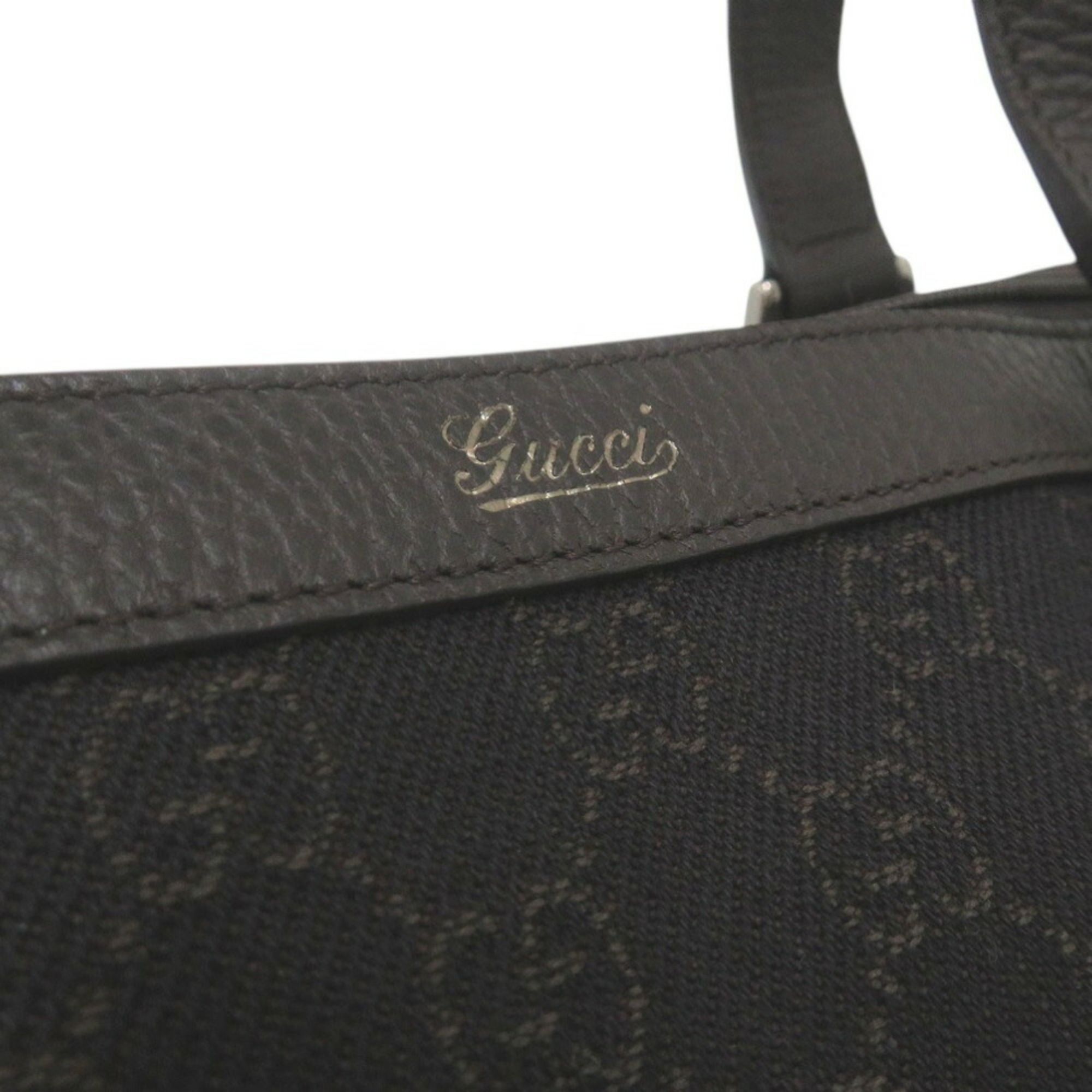 Canvas Leather Tote Bag (Pre-Owned) - Gucci - Modalova