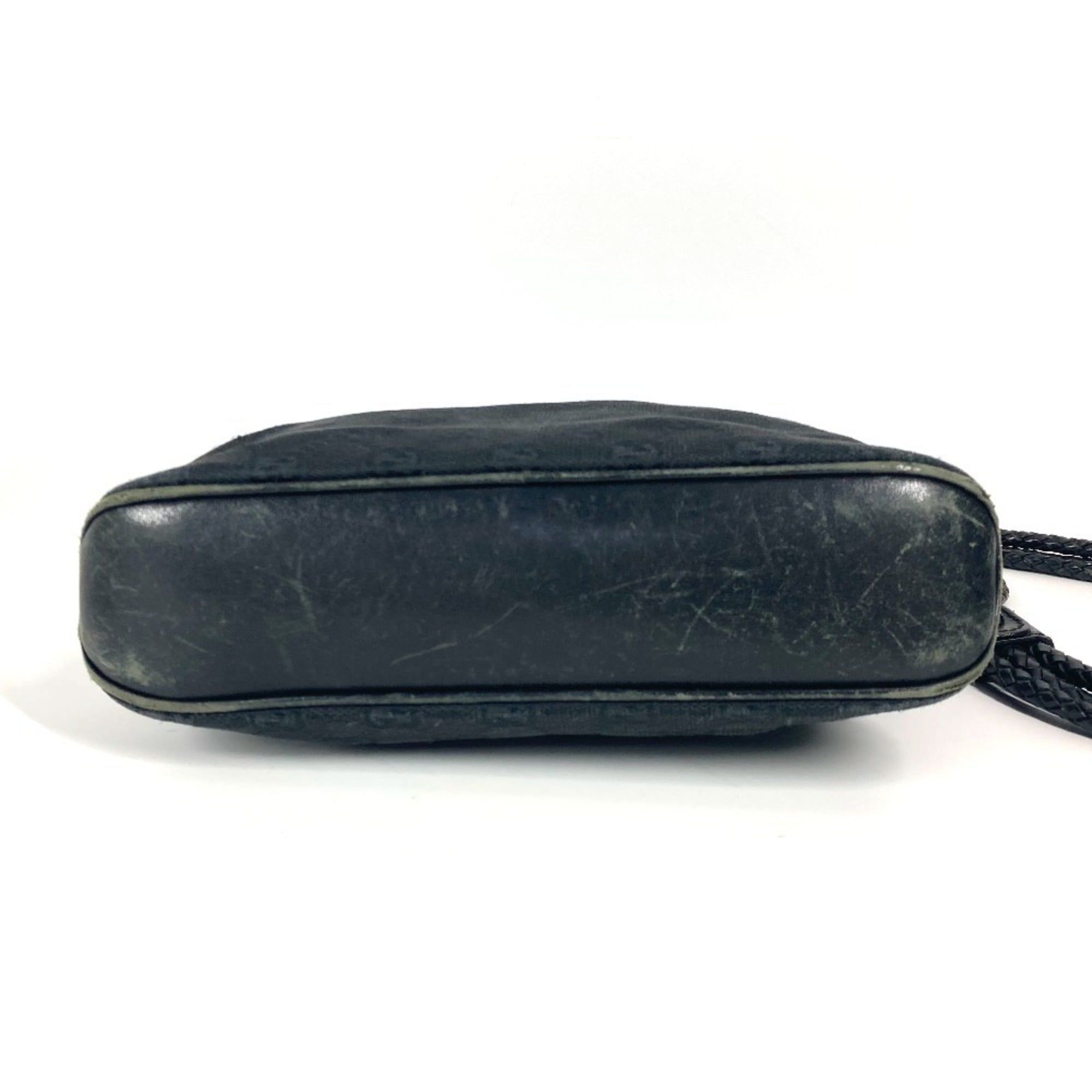Gg Canvas Leather Shoulder Bag (Pre-Owned) - Gucci - Modalova