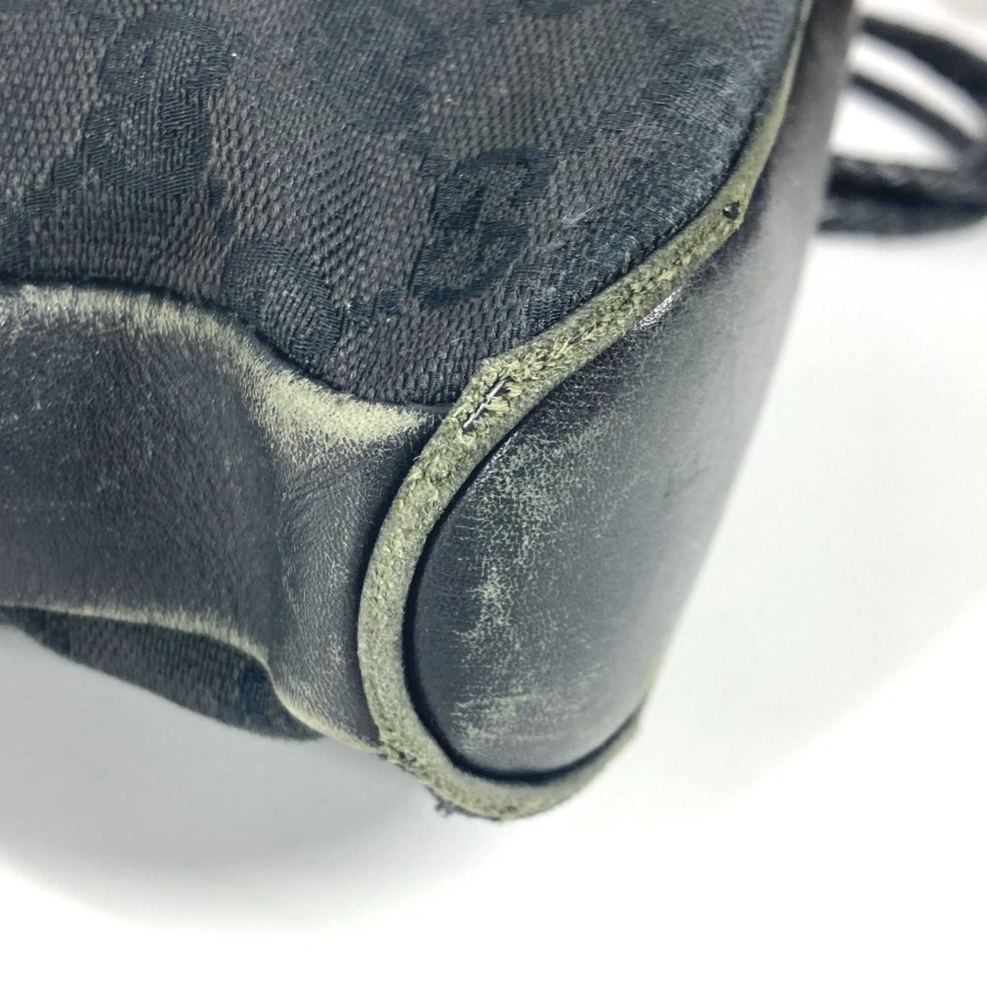 Gg Canvas Leather Shoulder Bag (Pre-Owned) - Gucci - Modalova
