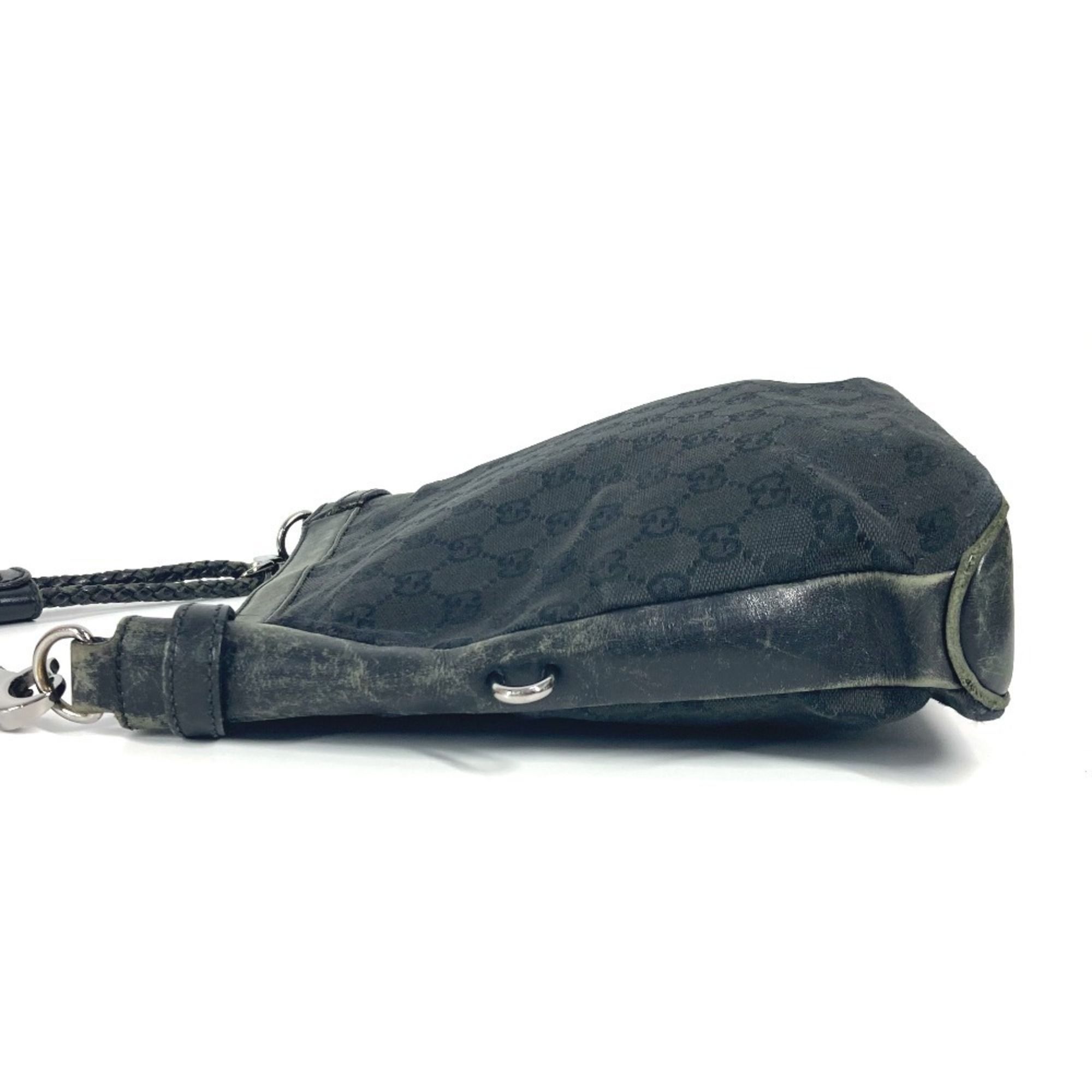 Gg Canvas Leather Shoulder Bag (Pre-Owned) - Gucci - Modalova