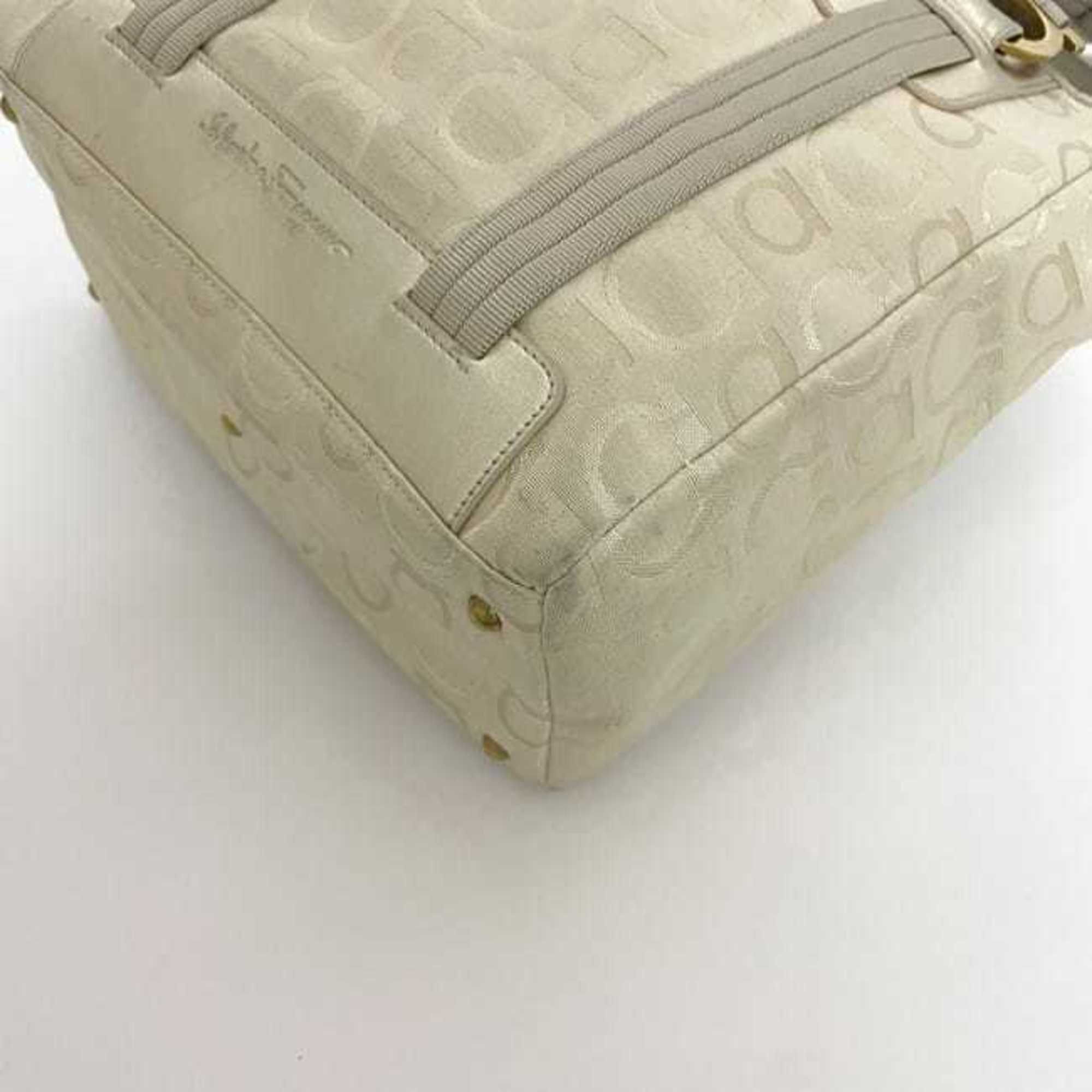 Canvas Leather Tote Bag (Pre-Owned) - Salvatore Ferragamo - Modalova