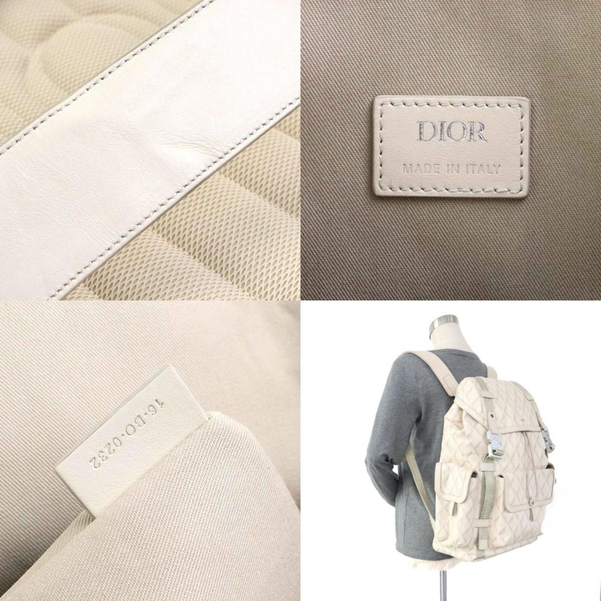 Coated Canvas Leather Backpack (Pre-Owned) - Christian Dior - Modalova