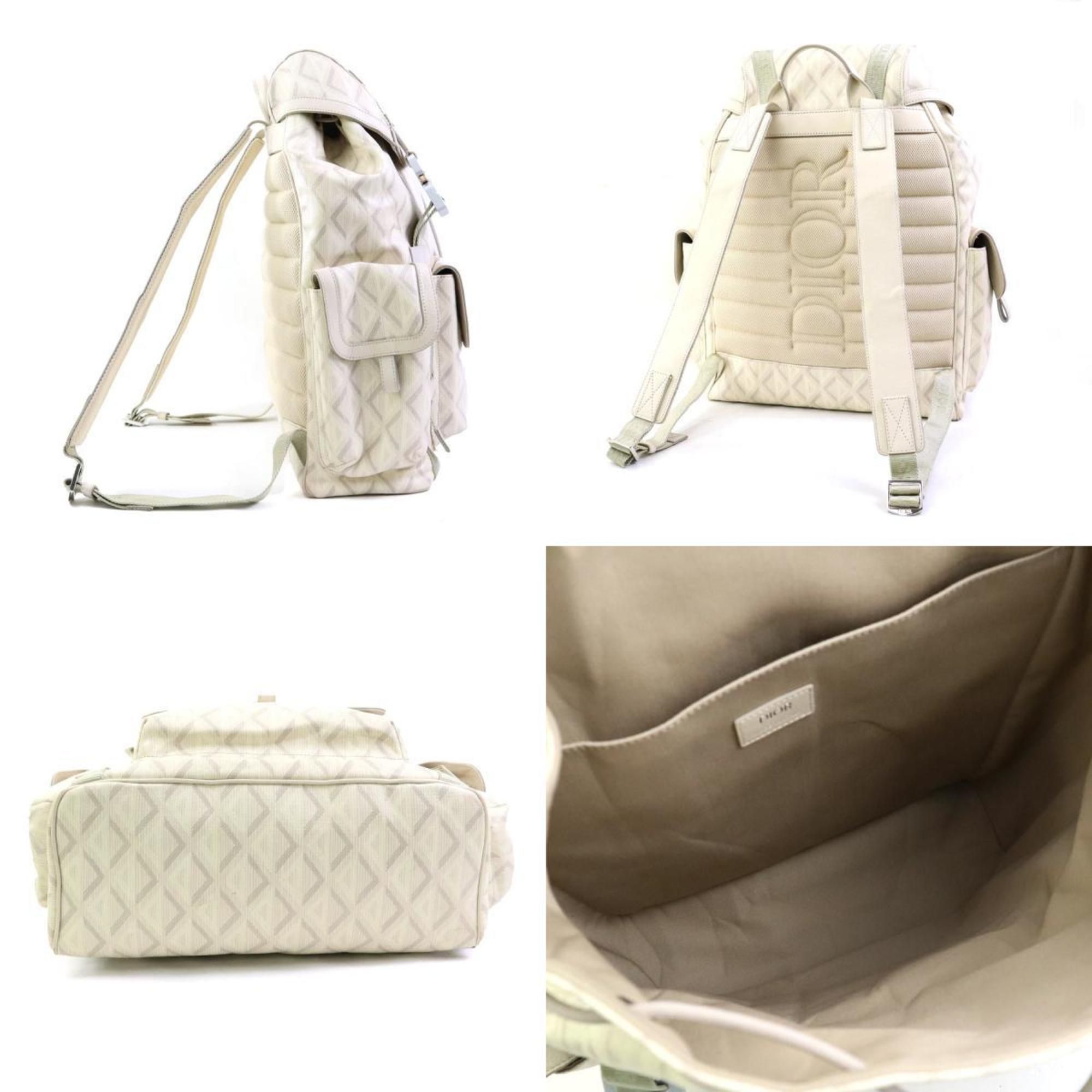 Coated Canvas Leather Backpack (Pre-Owned) - Christian Dior - Modalova