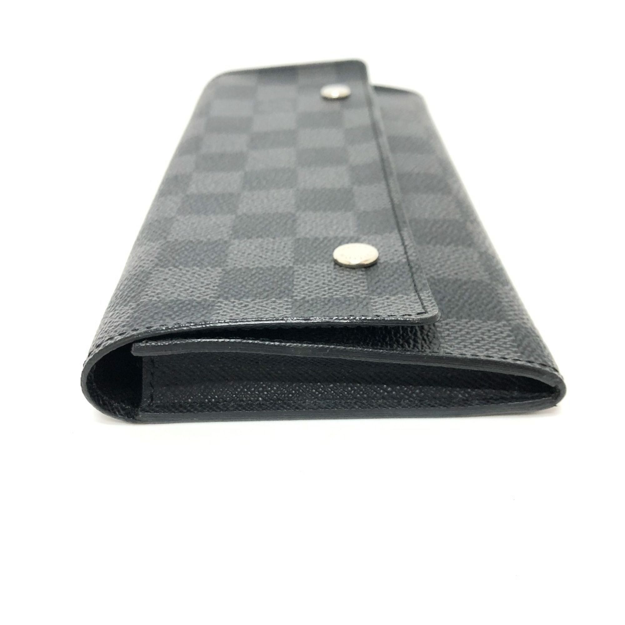 Damier Graphite Long Wallet (Bi-Fold) (Pre-Owned) - Louis Vuitton - Modalova