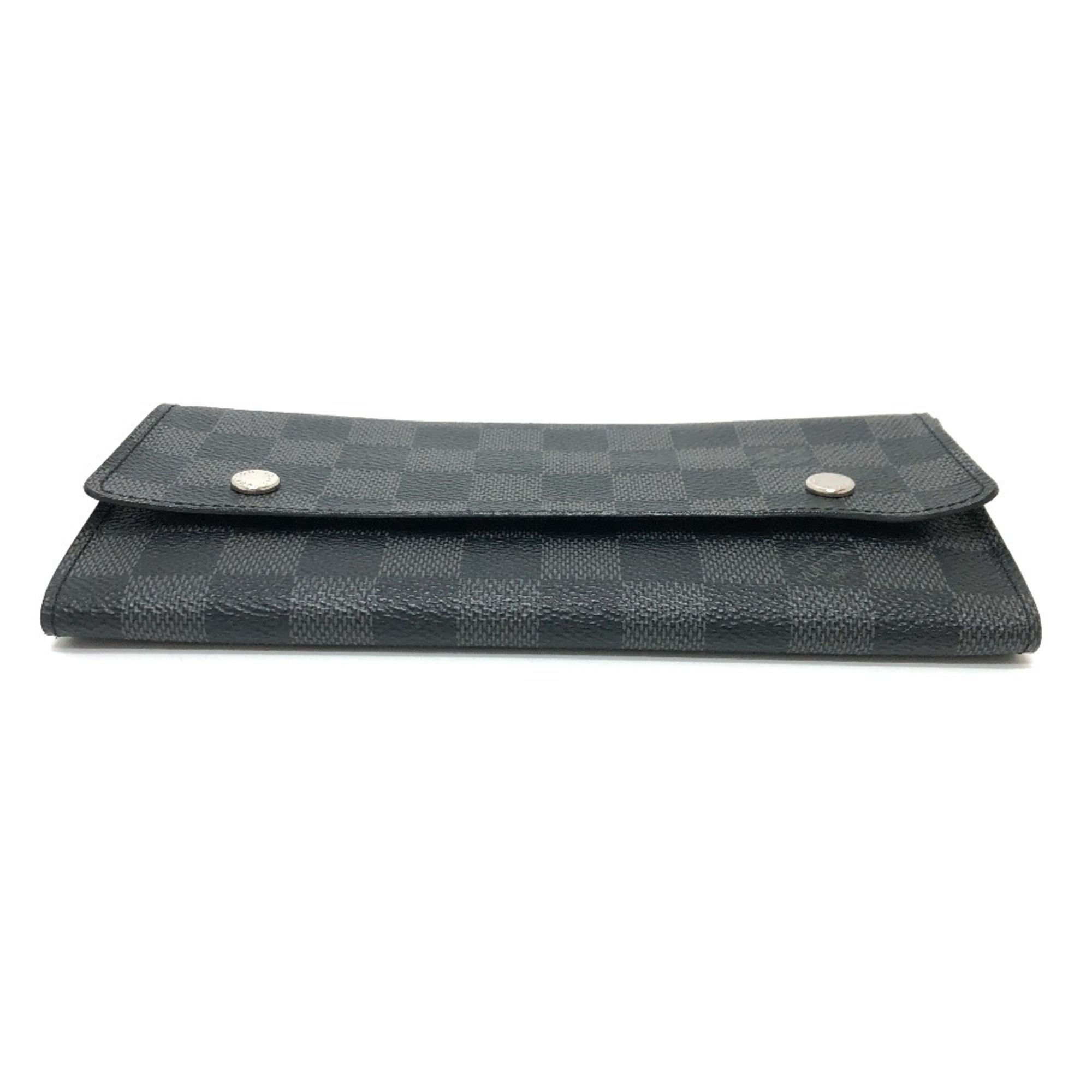 Damier Graphite Long Wallet (Bi-Fold) (Pre-Owned) - Louis Vuitton - Modalova