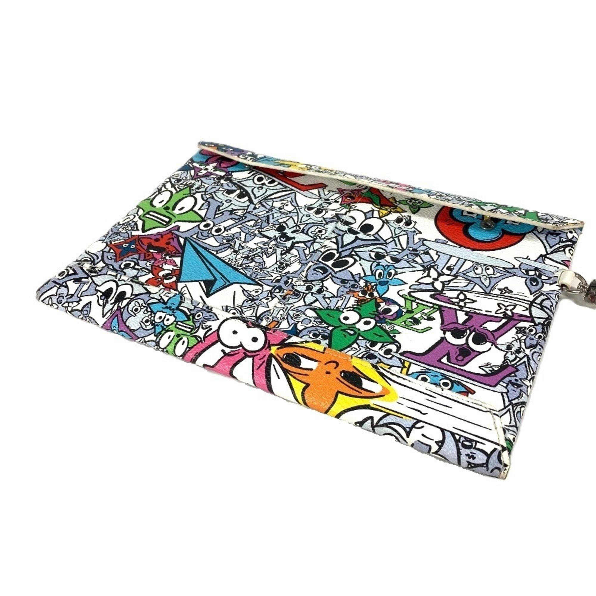 Canvas Leather Clutch Bag (Pre-Owned) - Louis Vuitton - Modalova