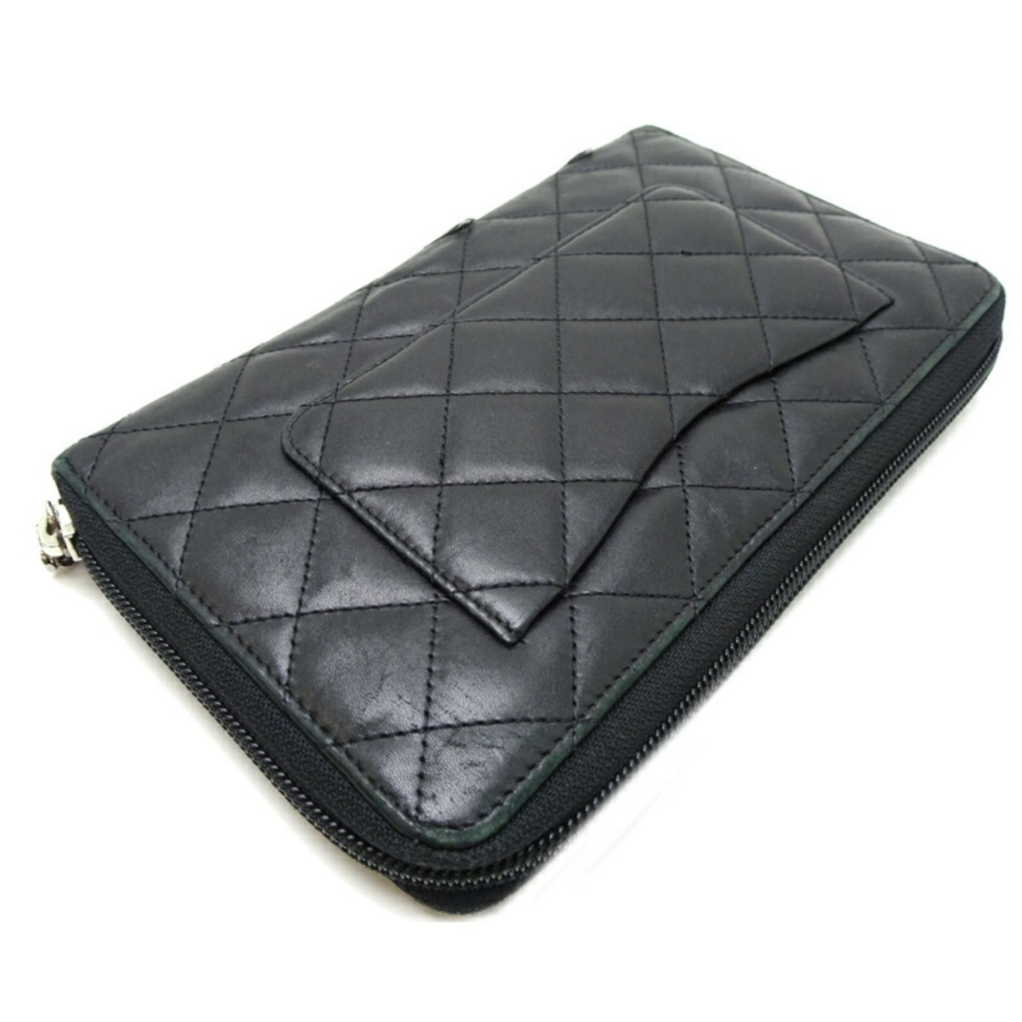 Leather Long Wallet (Bi-Fold) (Pre-Owned) - Chanel - Modalova