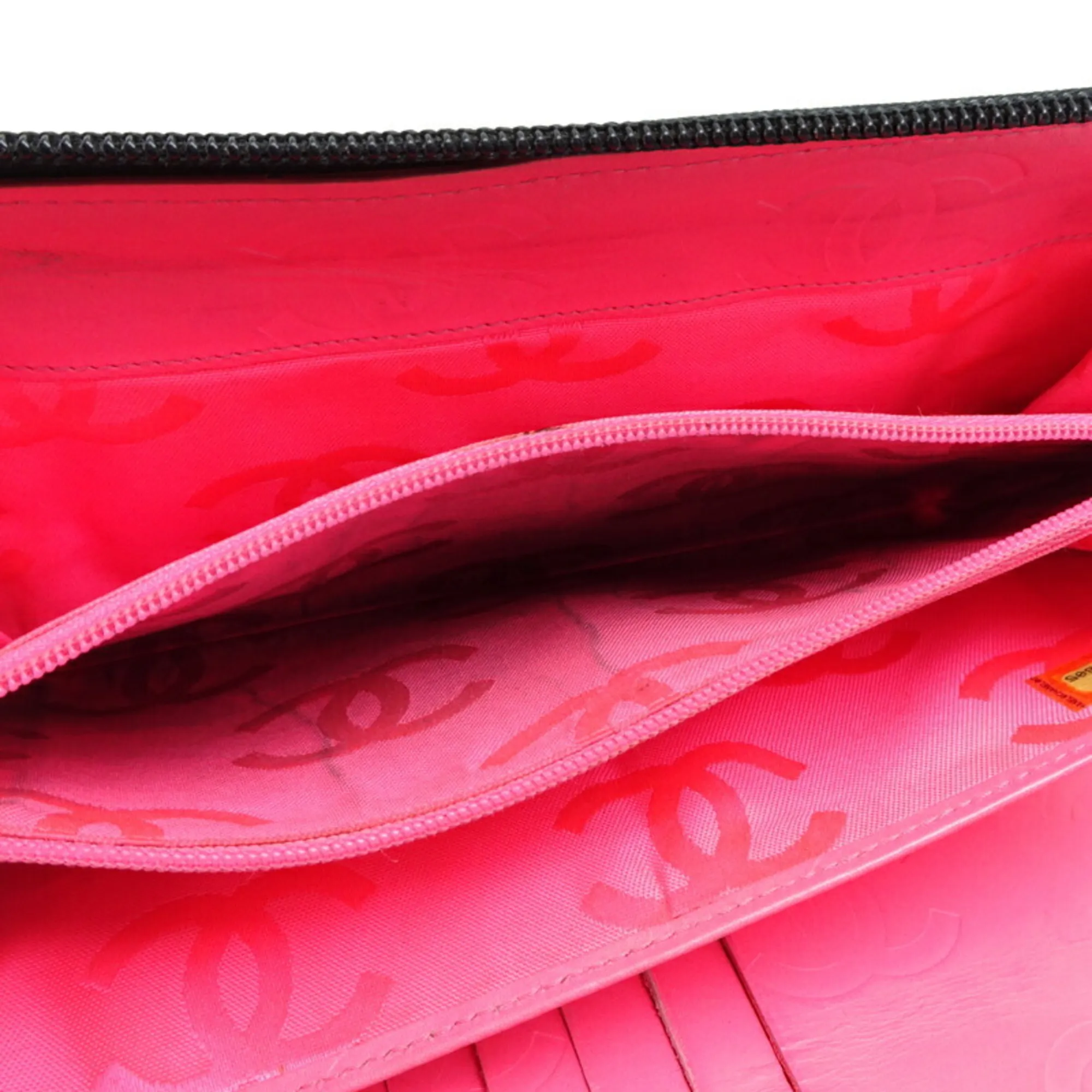 Leather Long Wallet (Bi-Fold) (Pre-Owned) - Chanel - Modalova