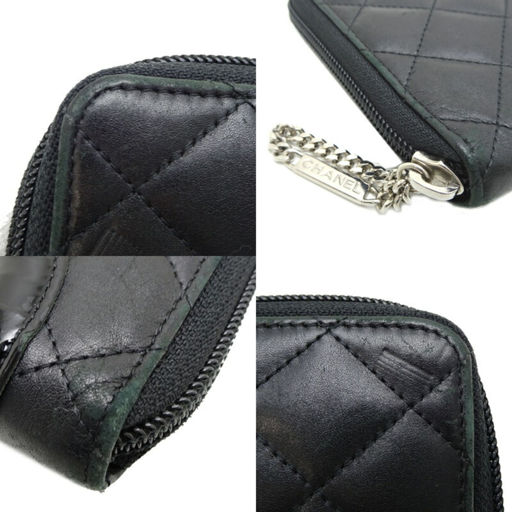 Leather Long Wallet (Bi-Fold) (Pre-Owned) - Chanel - Modalova