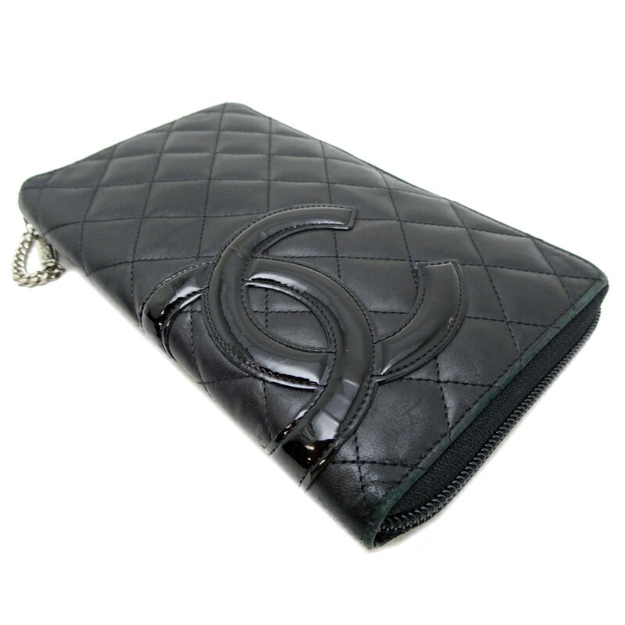 Leather Long Wallet (Bi-Fold) (Pre-Owned) - Chanel - Modalova