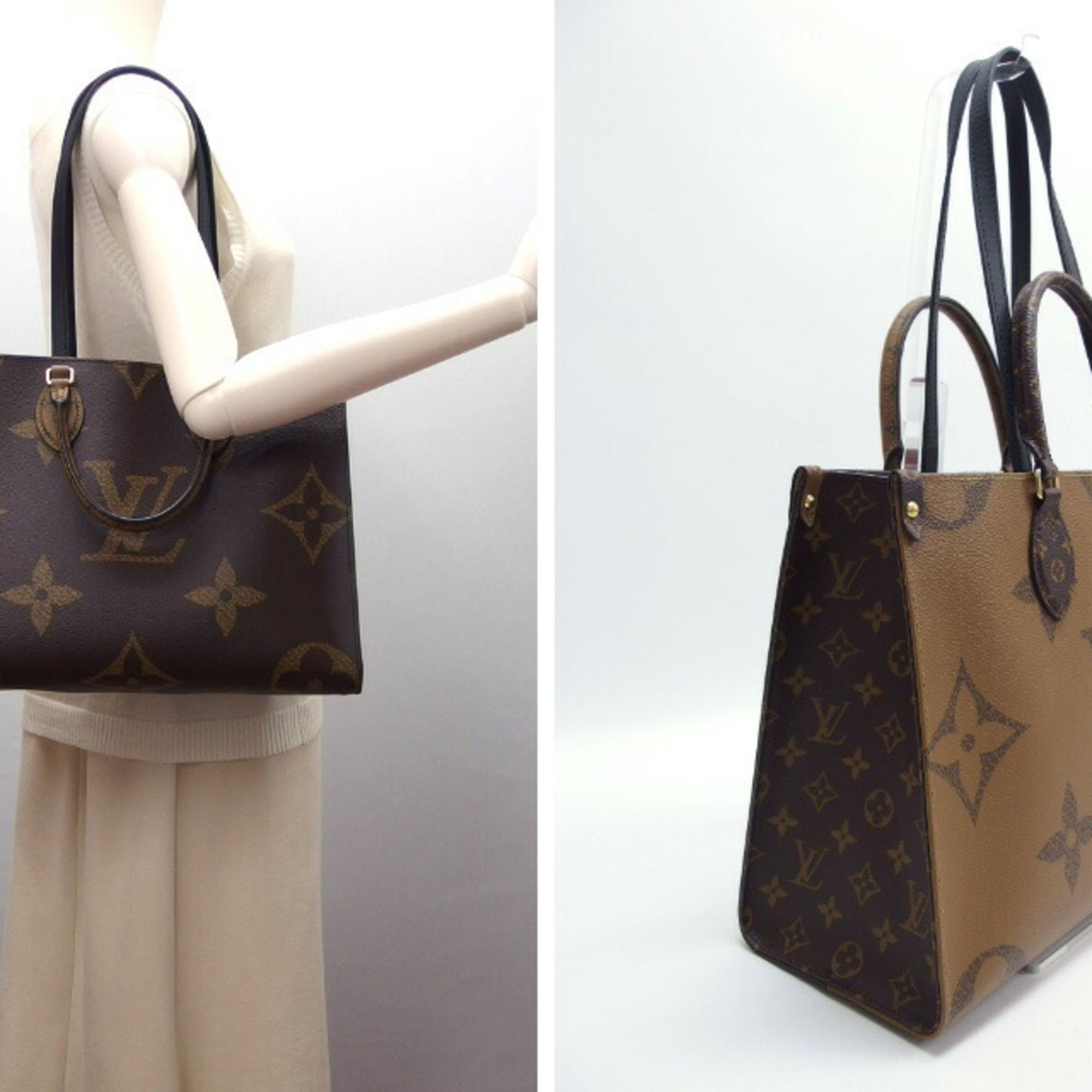 Monogram Monogram Monogram Reverse Shoulder Bag Tote Bag (Pre-Owned) - Louis Vuitton - Modalova