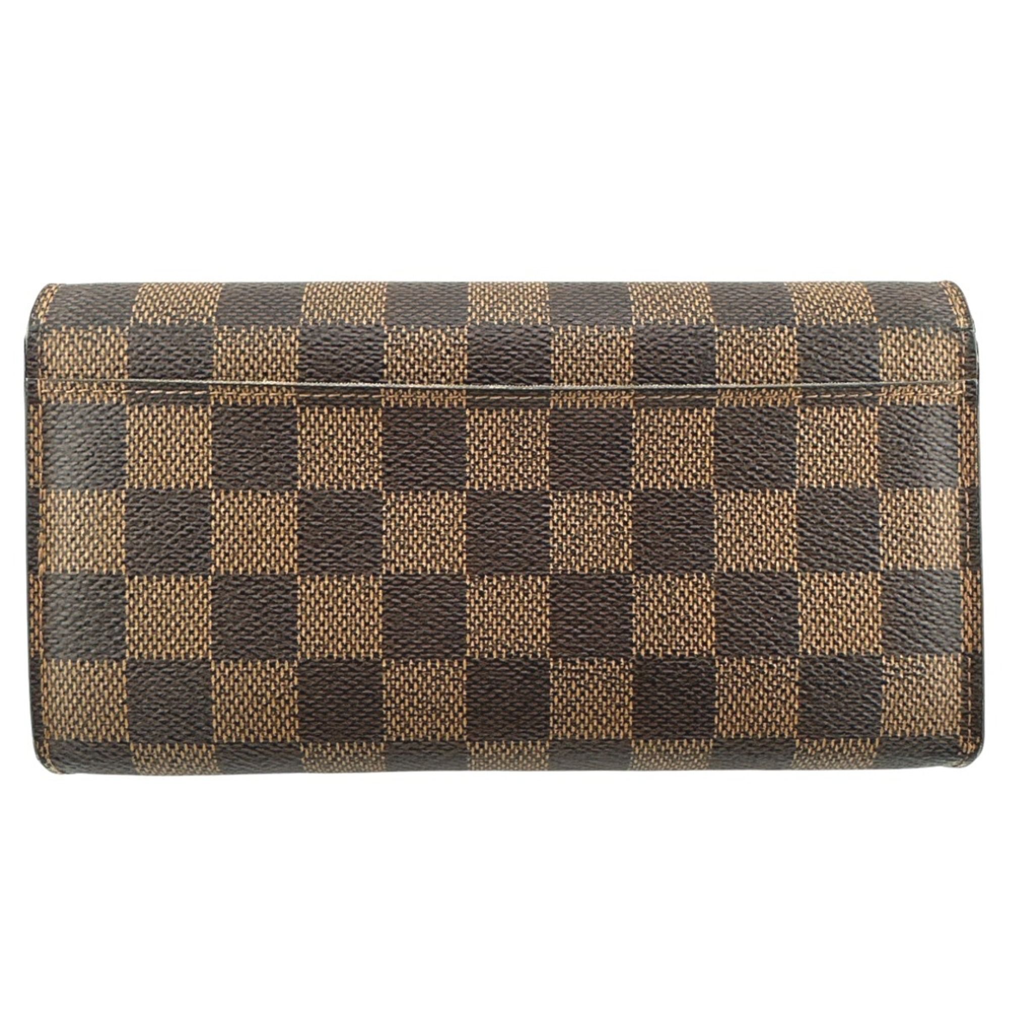 Damier Canvas Long Wallet (Tri-Fold) (Pre-Owned) - Louis Vuitton - Modalova