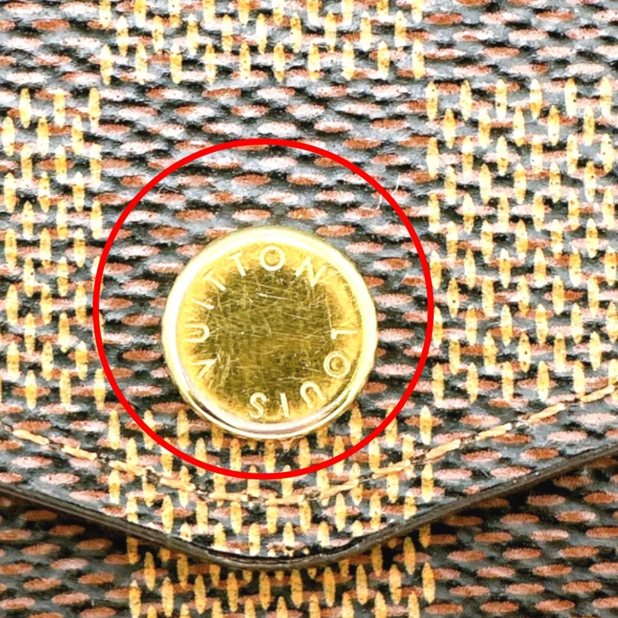 Damier Canvas Long Wallet (Tri-Fold) (Pre-Owned) - Louis Vuitton - Modalova