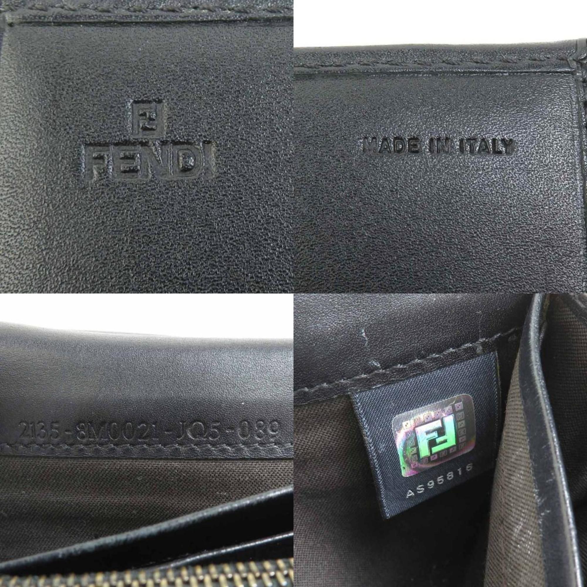 Canvas Leather Long Wallet (Tri-Fold) (Pre-Owned) - Fendi - Modalova