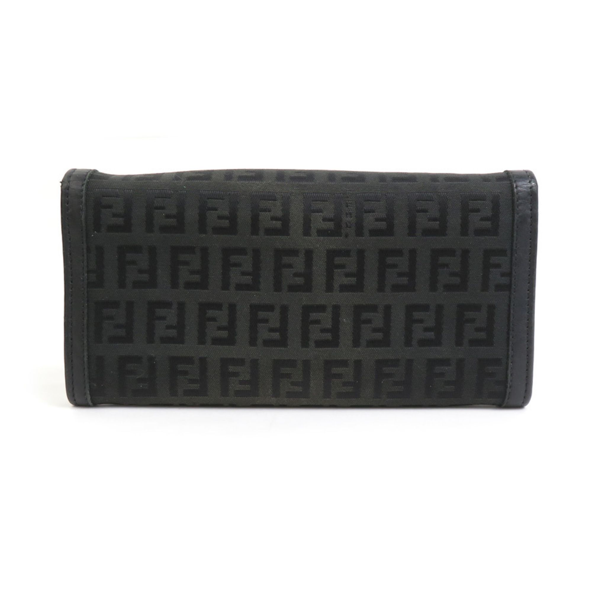 Canvas Leather Long Wallet (Tri-Fold) (Pre-Owned) - Fendi - Modalova