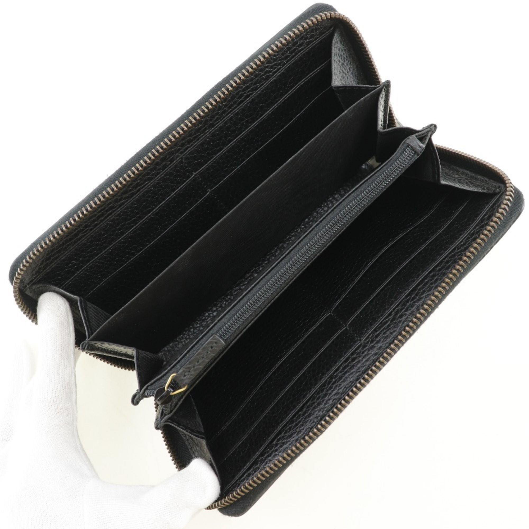 Leather Long Wallet (Bi-Fold) (Pre-Owned) - Gucci - Modalova