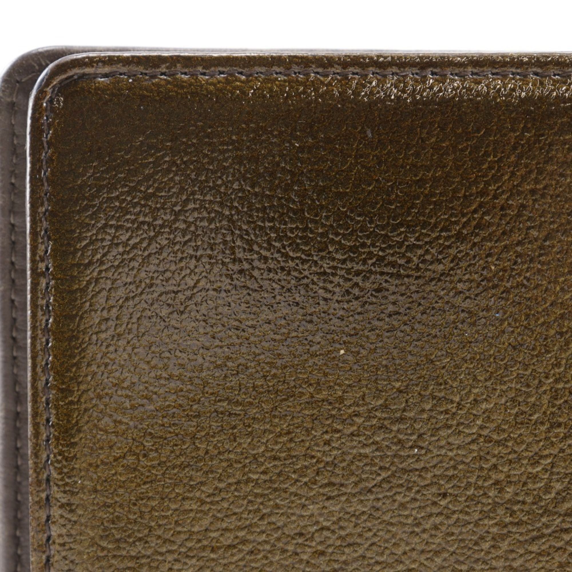 Leather Long Wallet (Bi-Fold) (Pre-Owned) - Chanel - Modalova