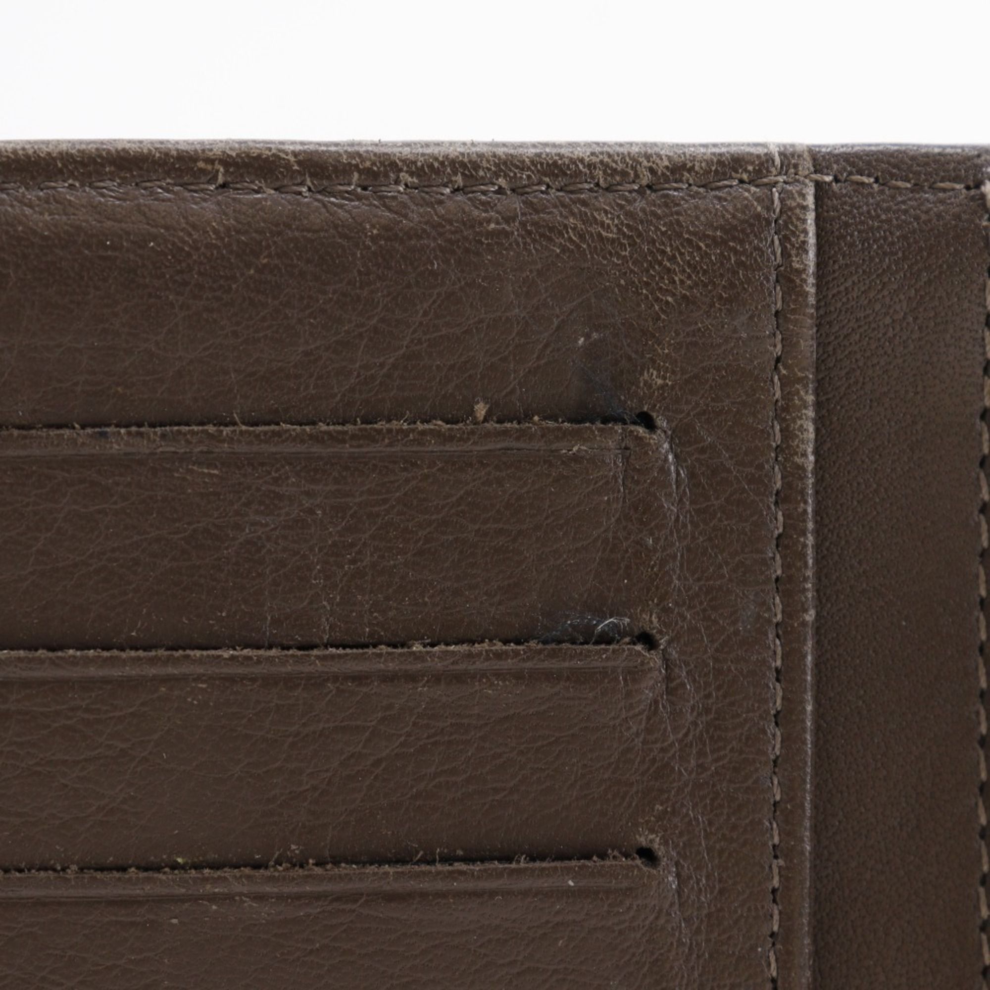 Leather Long Wallet (Bi-Fold) (Pre-Owned) - Chanel - Modalova