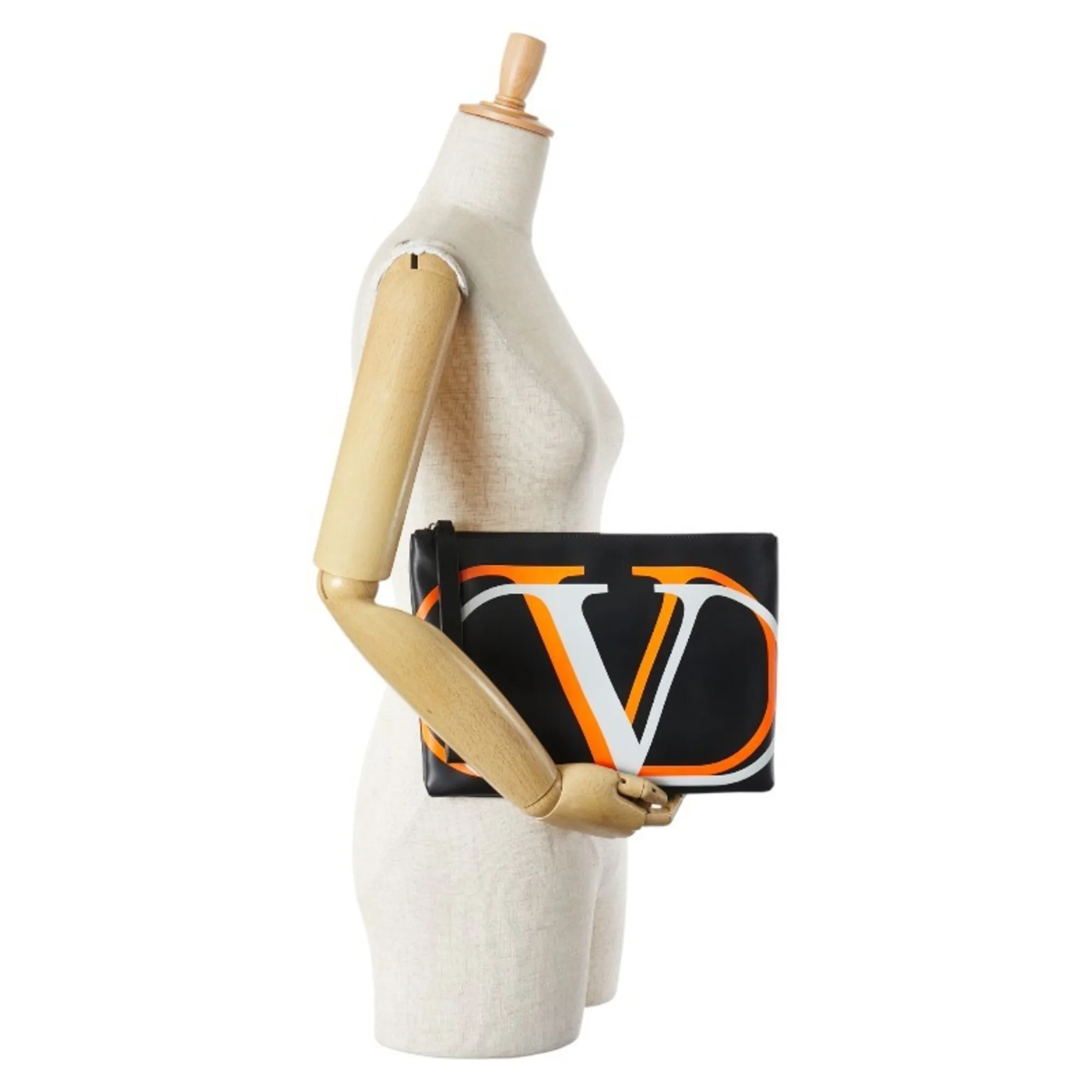 Leather Clutch Bag (Pre-Owned) - Valentino - Modalova